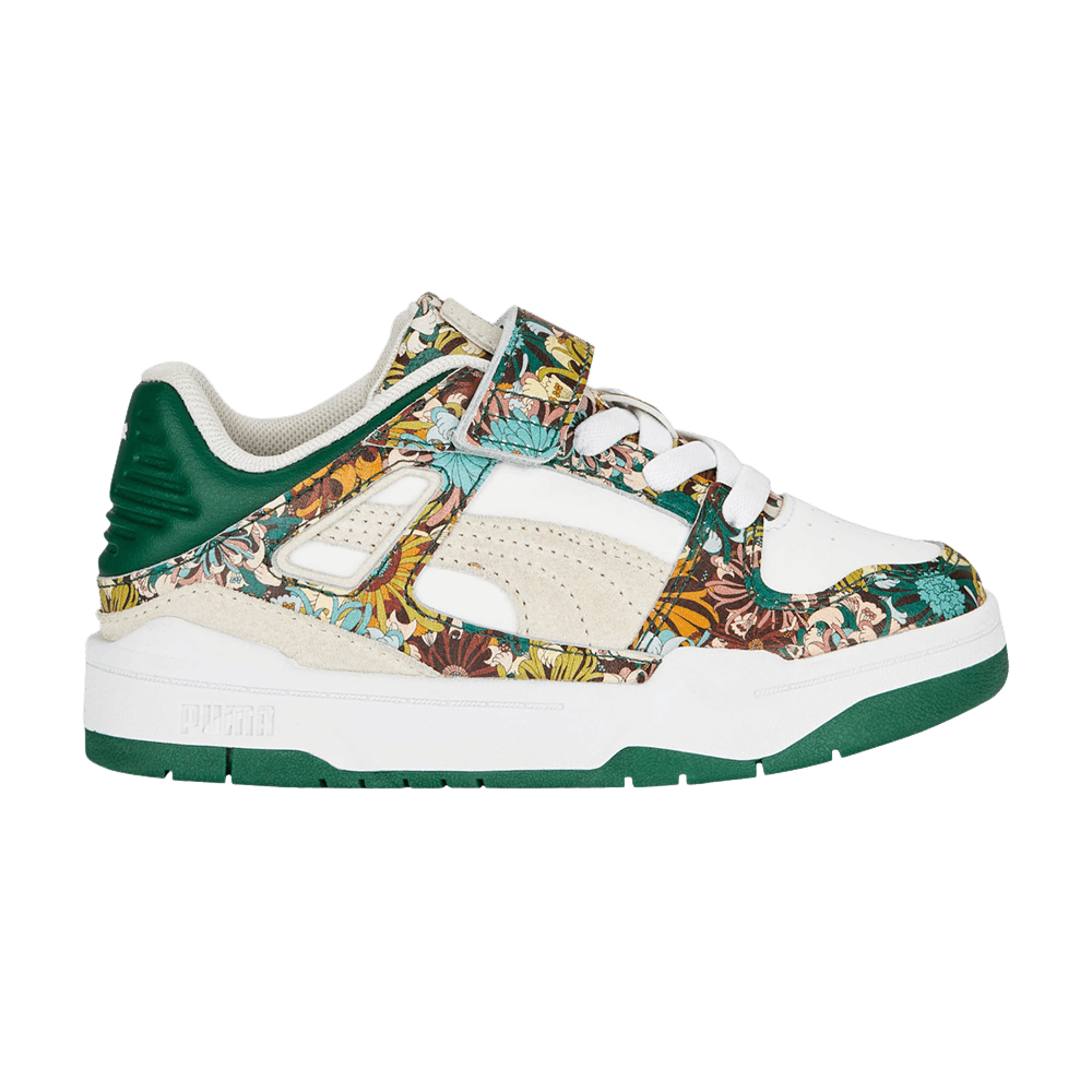 Pre-owned Puma Liberty Of London X Wmns Slipstream Little Kid 'floral' In Green