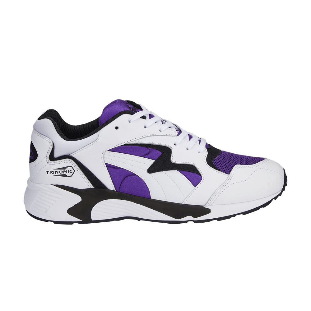 Pre-owned Puma Prevail 'royal Purple' In White