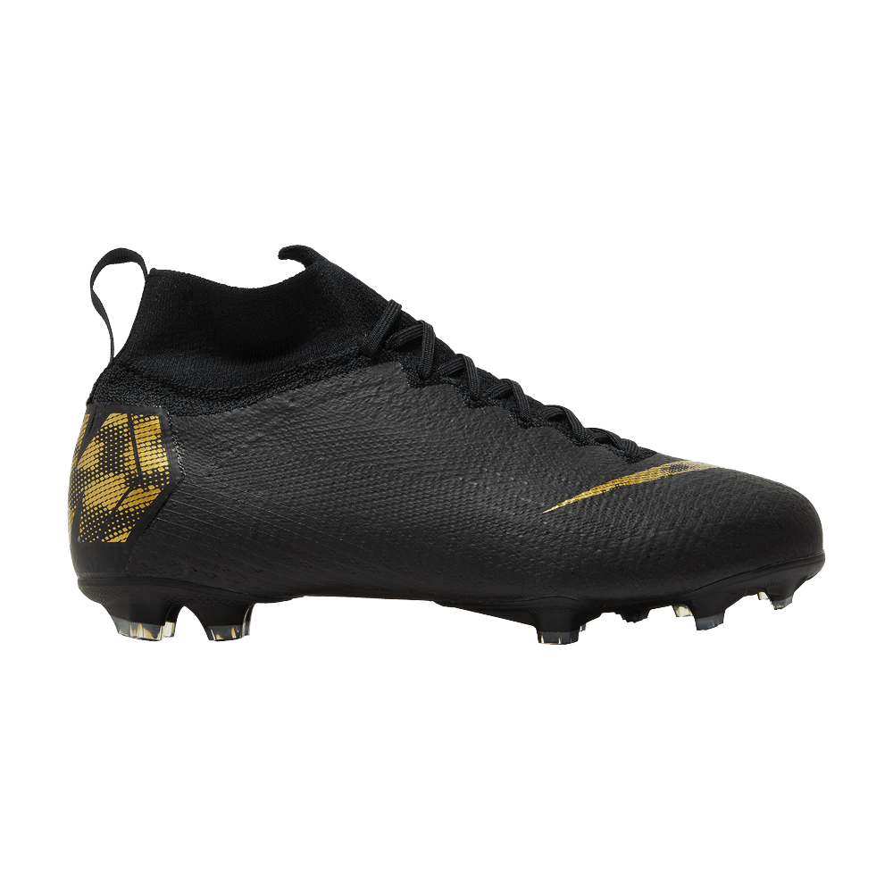 Nike Mercurial Superfly 6 Elite FG GS 'Black Gold'