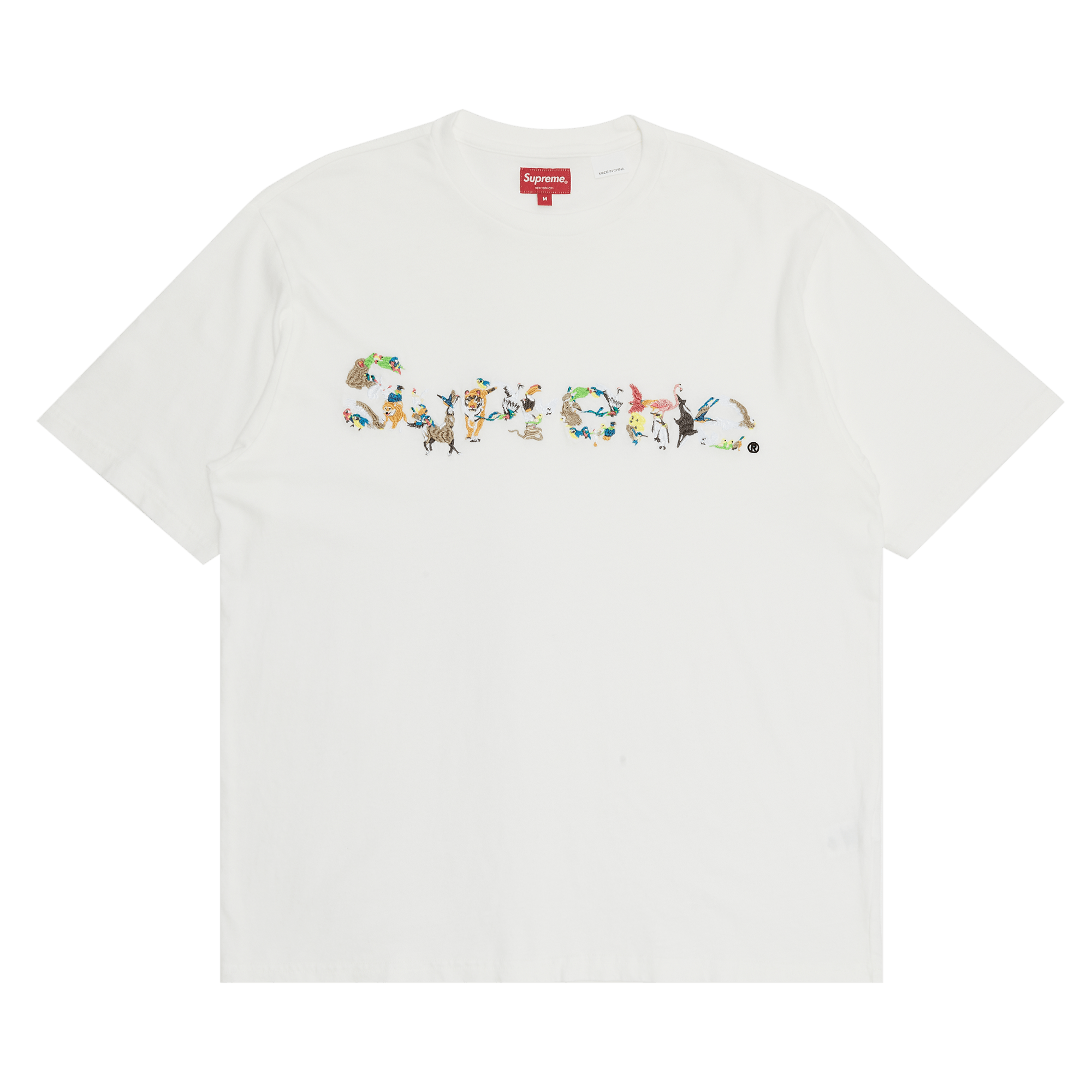 Supreme Animal Kingdom Short-Sleeve Top 'White'