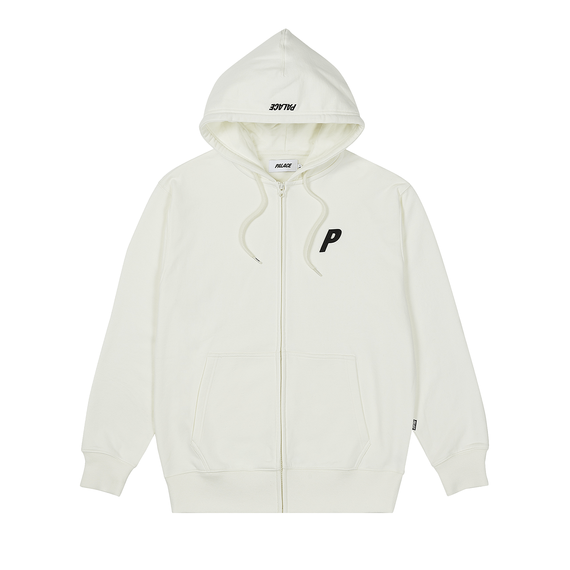 Palace Felt P Zip Hood 'White'