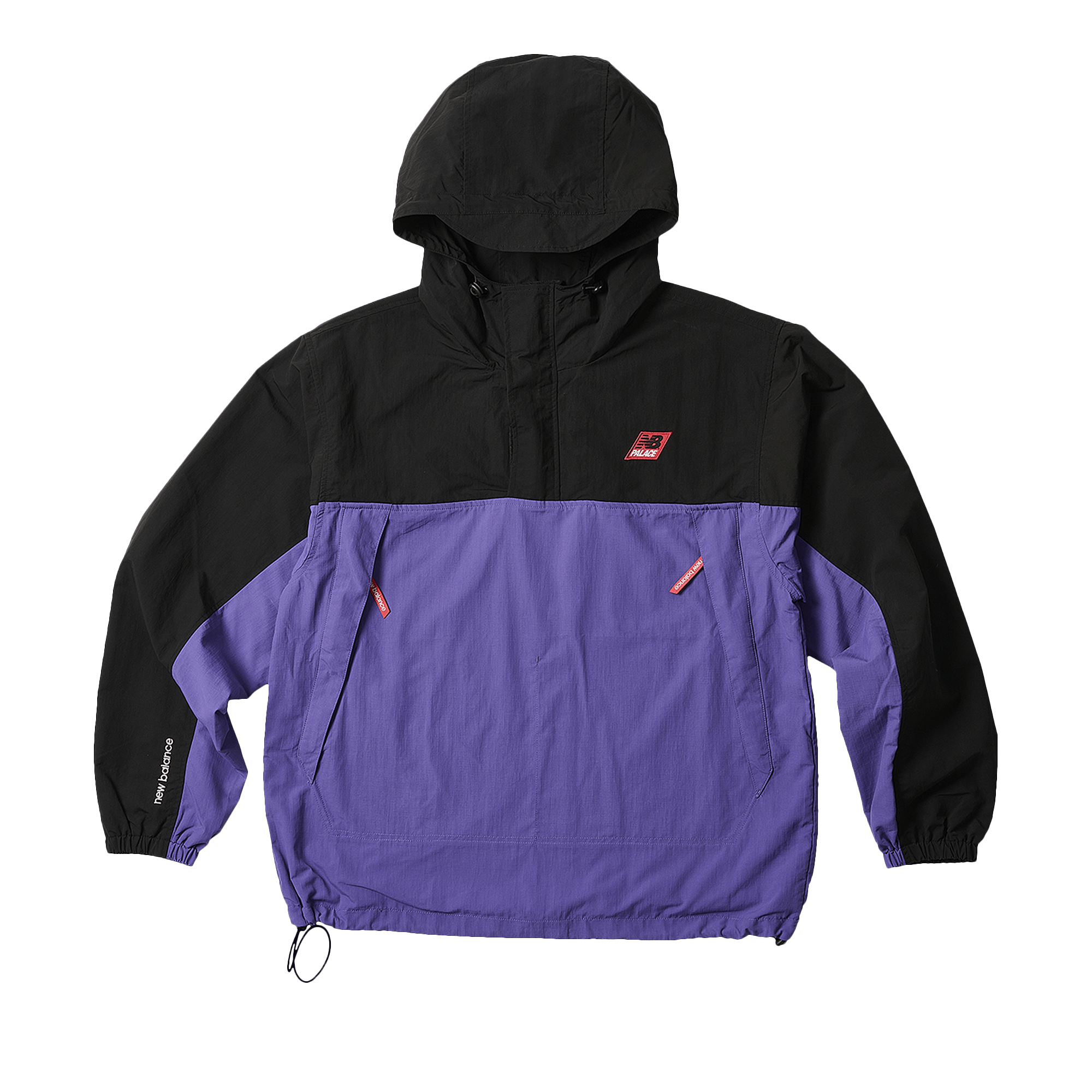 Palace x New Balance Pop Over Shell Jacket 'Black/Purple'