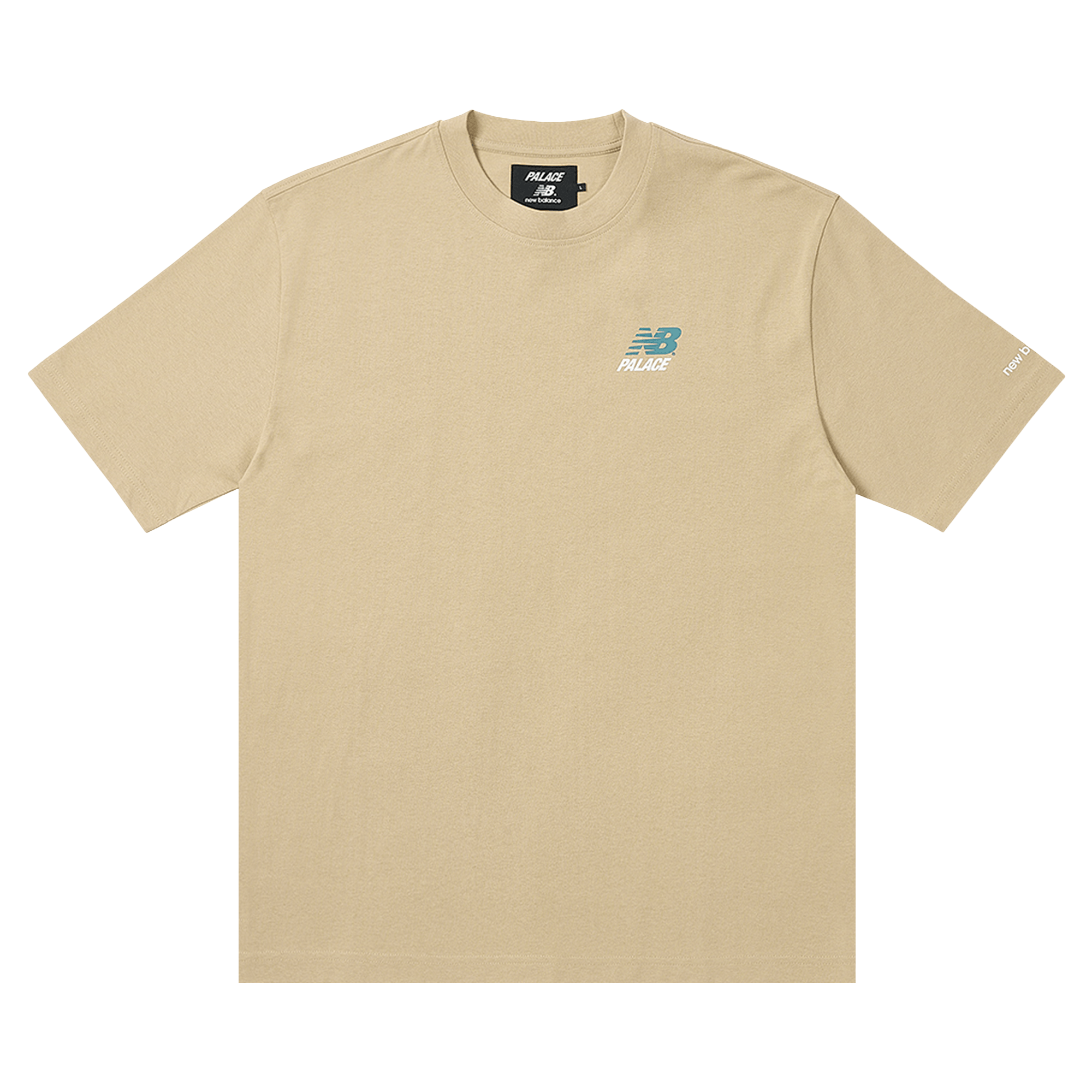 Palace x New Balance Logo T-Shirt 'Tan'