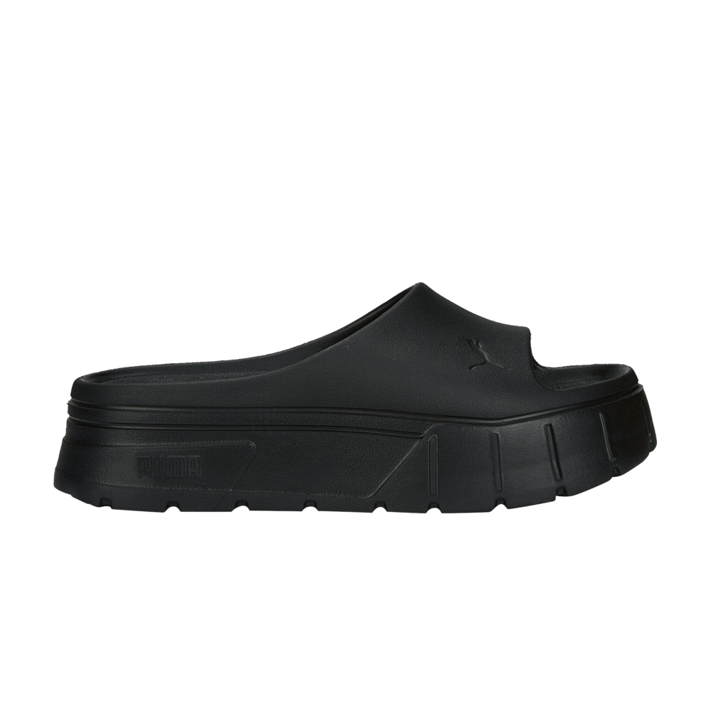 Pre-owned Puma Wmns Mayze Stack Injex 'triple Black'