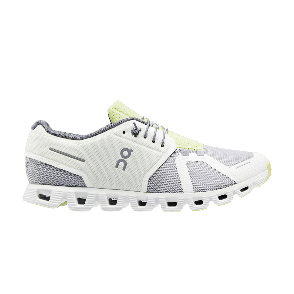 Pre-owned On Cloud 5 Push 'glacier Undyed White' In Grey