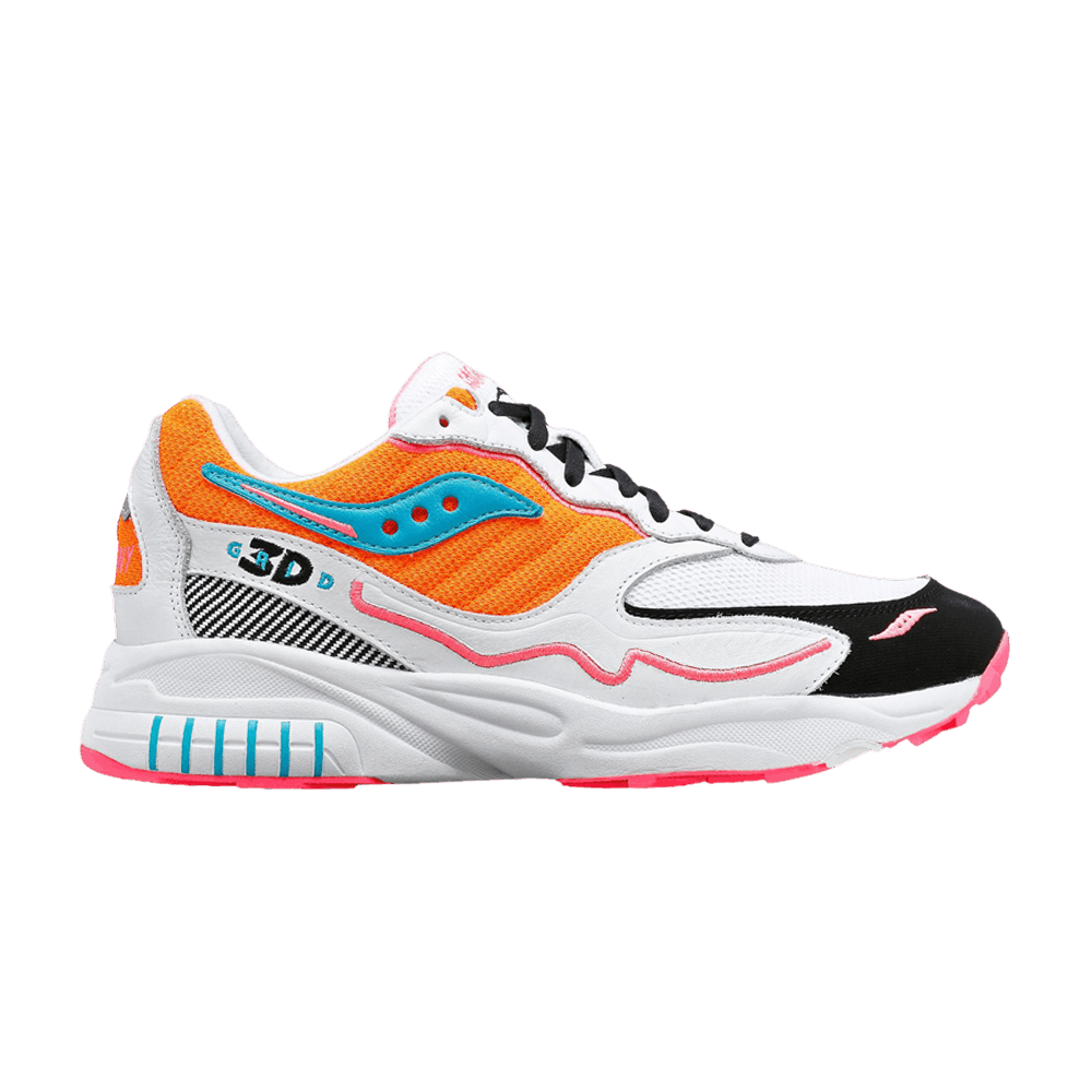 Saucony 3D Grid Hurricane 'White Orange'