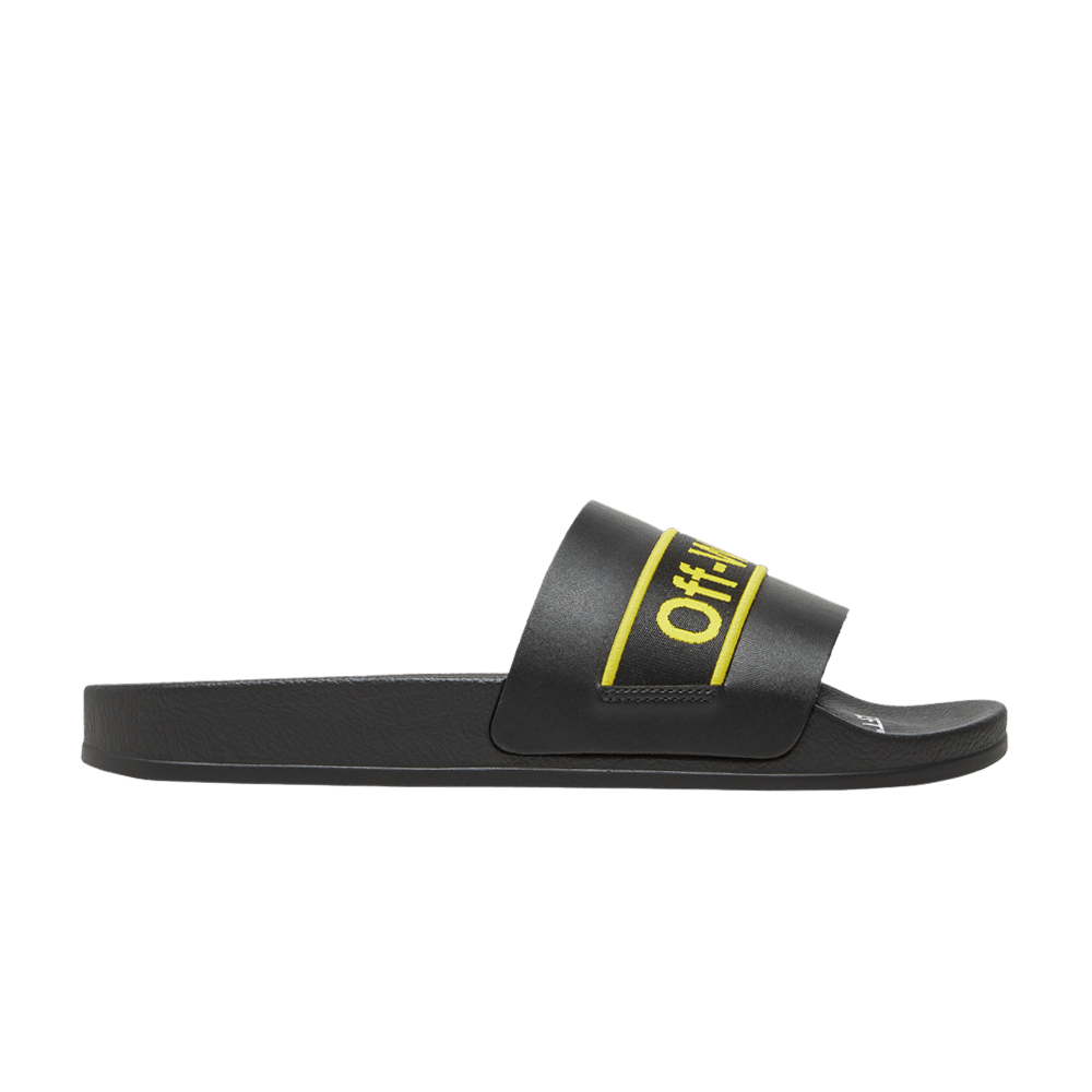 Off-White Industrial Sliders 'Black Yellow'