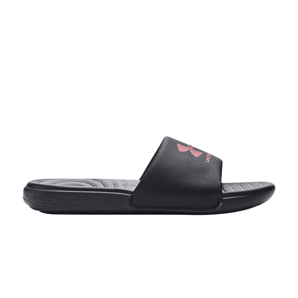 Pre-owned Under Armour Wmns Ansa Fixed Slide 'black Pink Elixir'