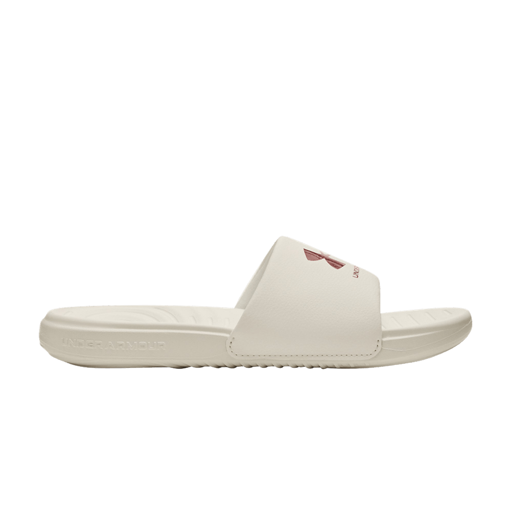 Pre-owned Under Armour Wmns Ansa Fixed Slide 'ivory Red Fusion' In Cream
