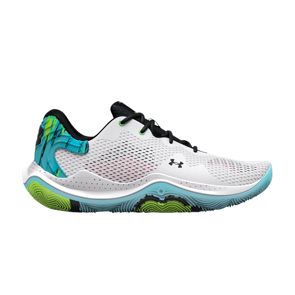 Pre-owned Under Armour Anatomix Spawn 4 Printed 'brushstroke' In White
