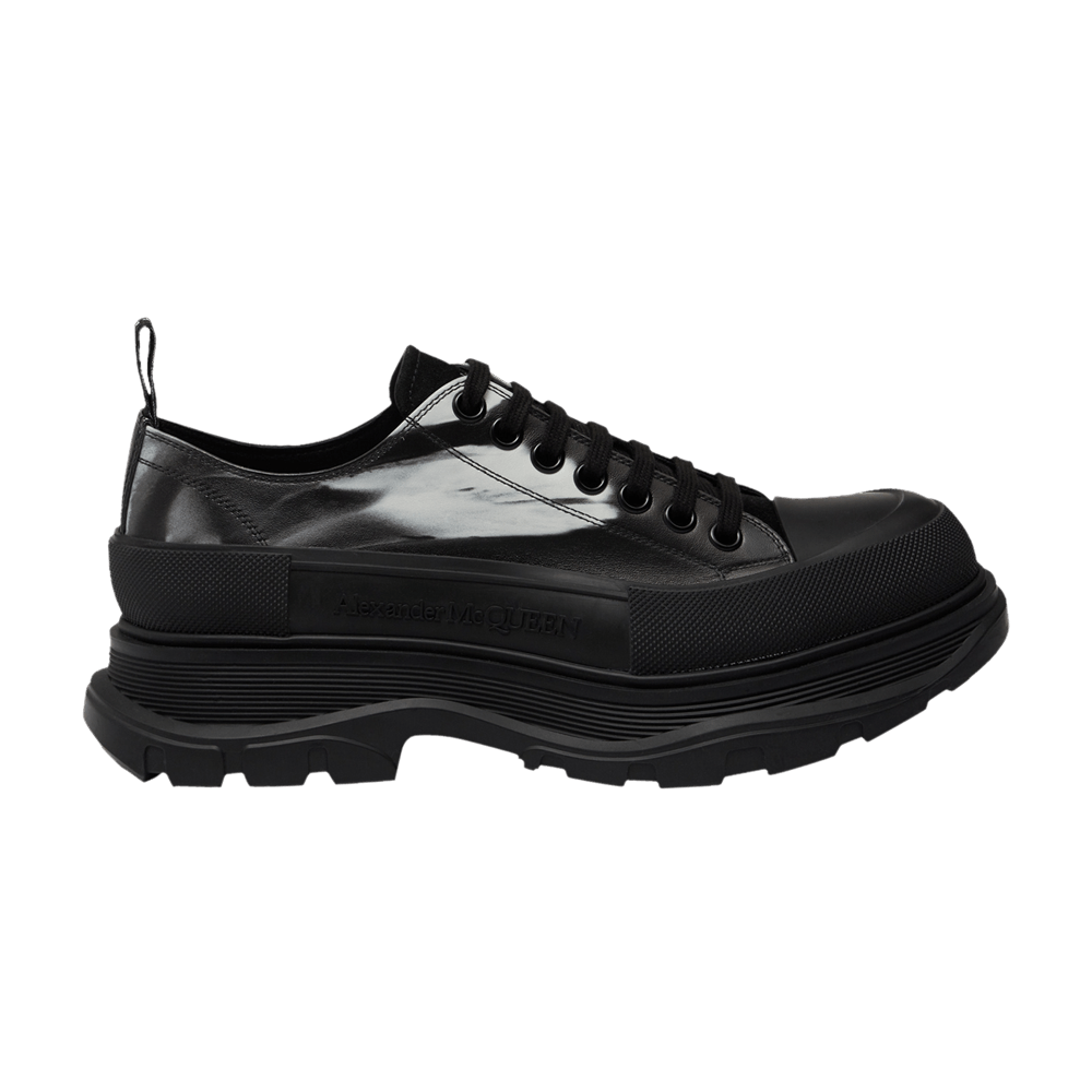 Alexander McQueen Tread Slick Lace Up 'Solarised Flower - Black'