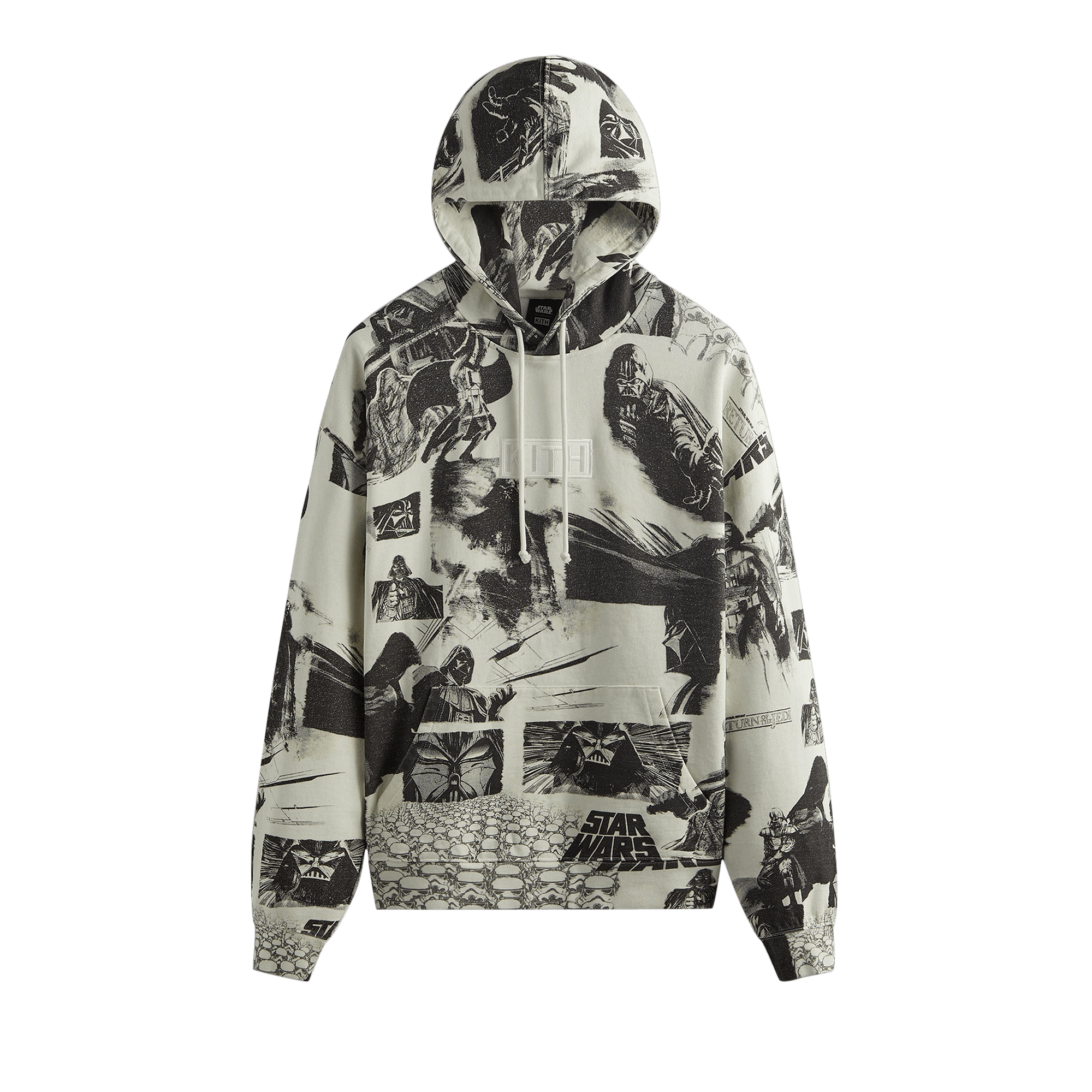 Kith x Star Wars Darth Vader Illustration Hoodie 'Waffle'