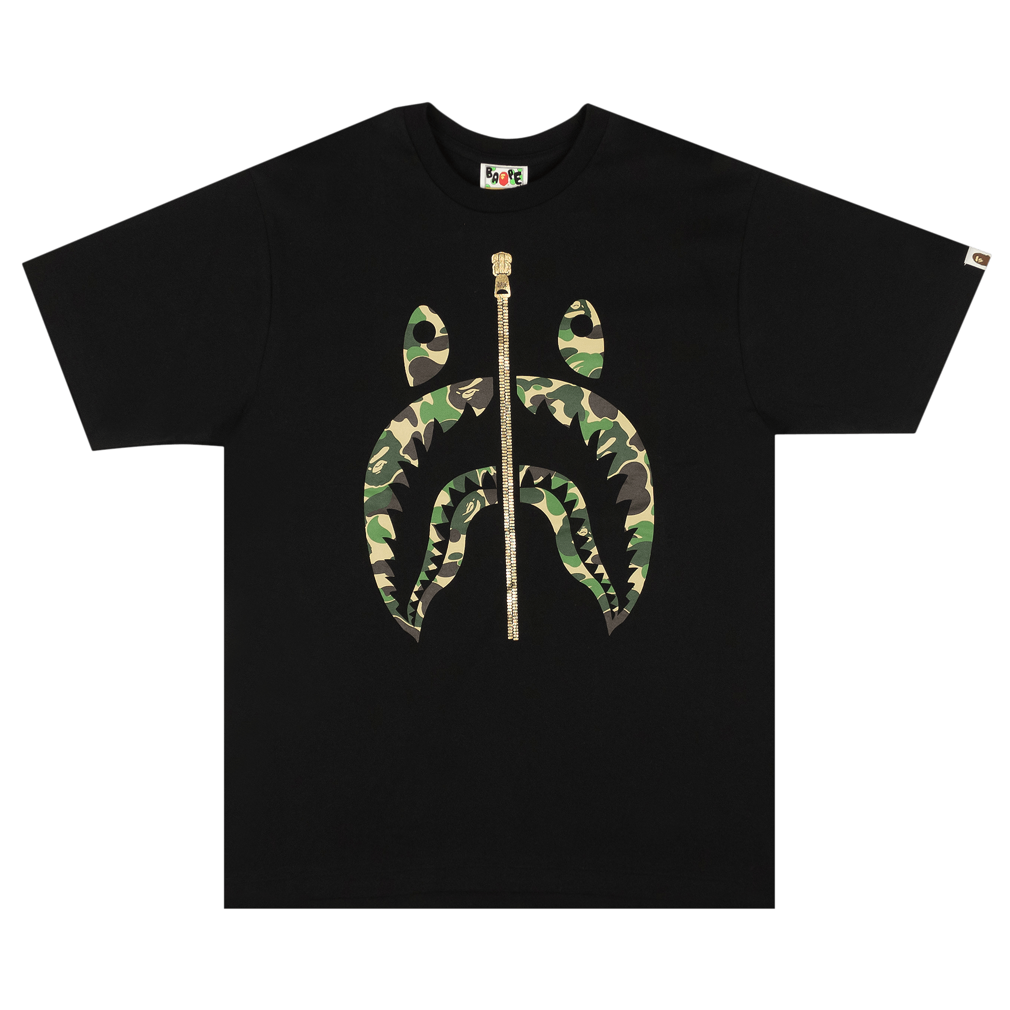 BAPE ABC Camo Shark Tee 'Black/Green'