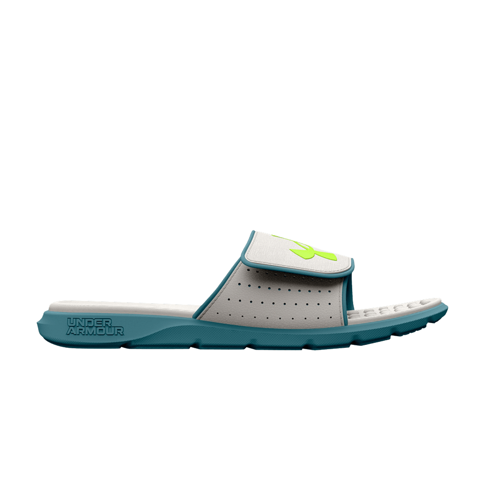 Pre-owned Under Armour Ignite Pro Slide 'grey Mist Still Water'