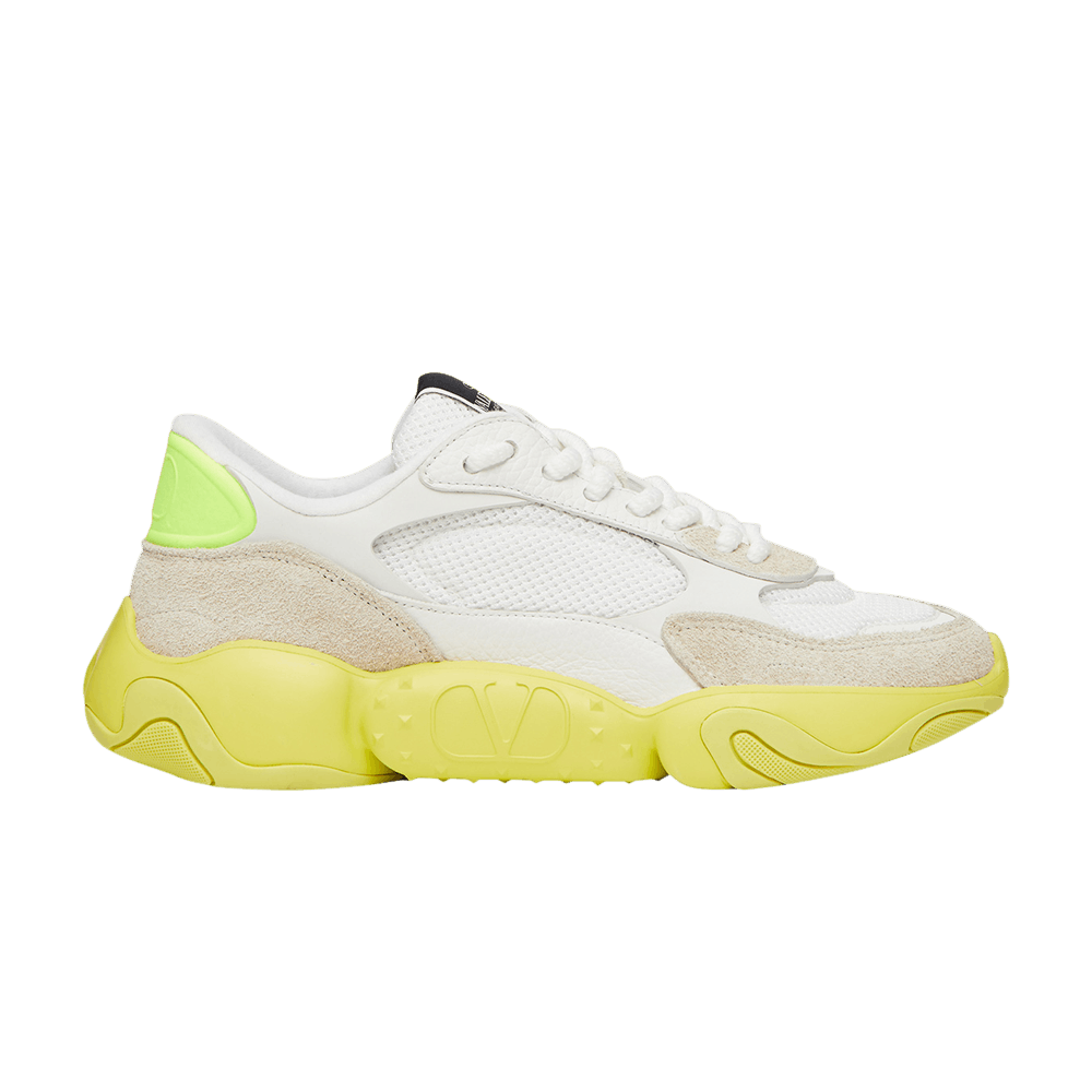 Valentino Bubbleback 'White Neo Yellow'