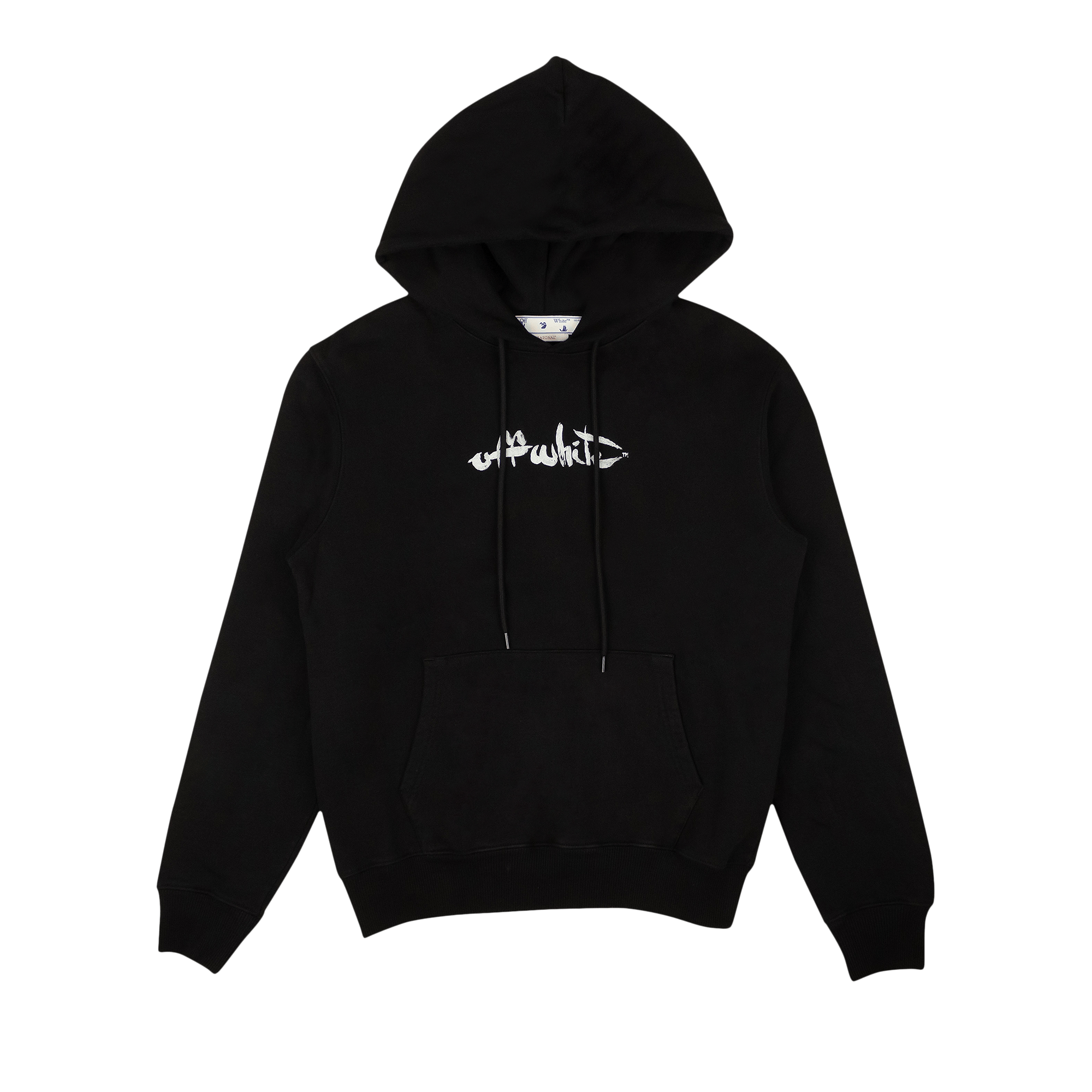 Off-White Paint Arrow Slim Hoodie 'Black/White'