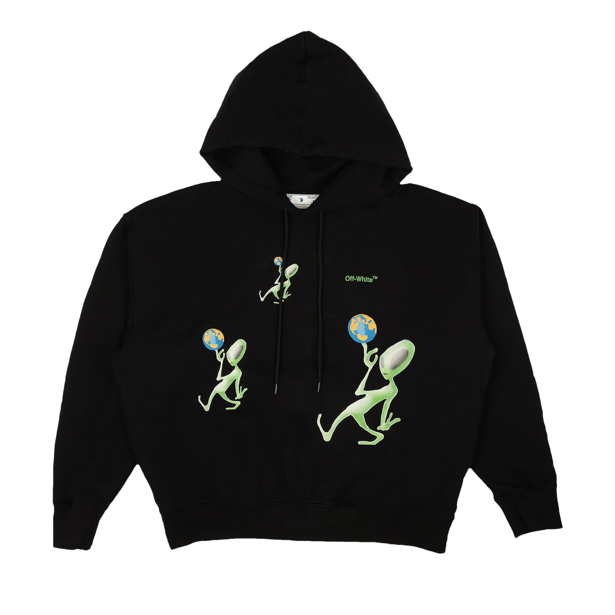 Off-White Alien Arrow Skate Hoodie 'Black'
