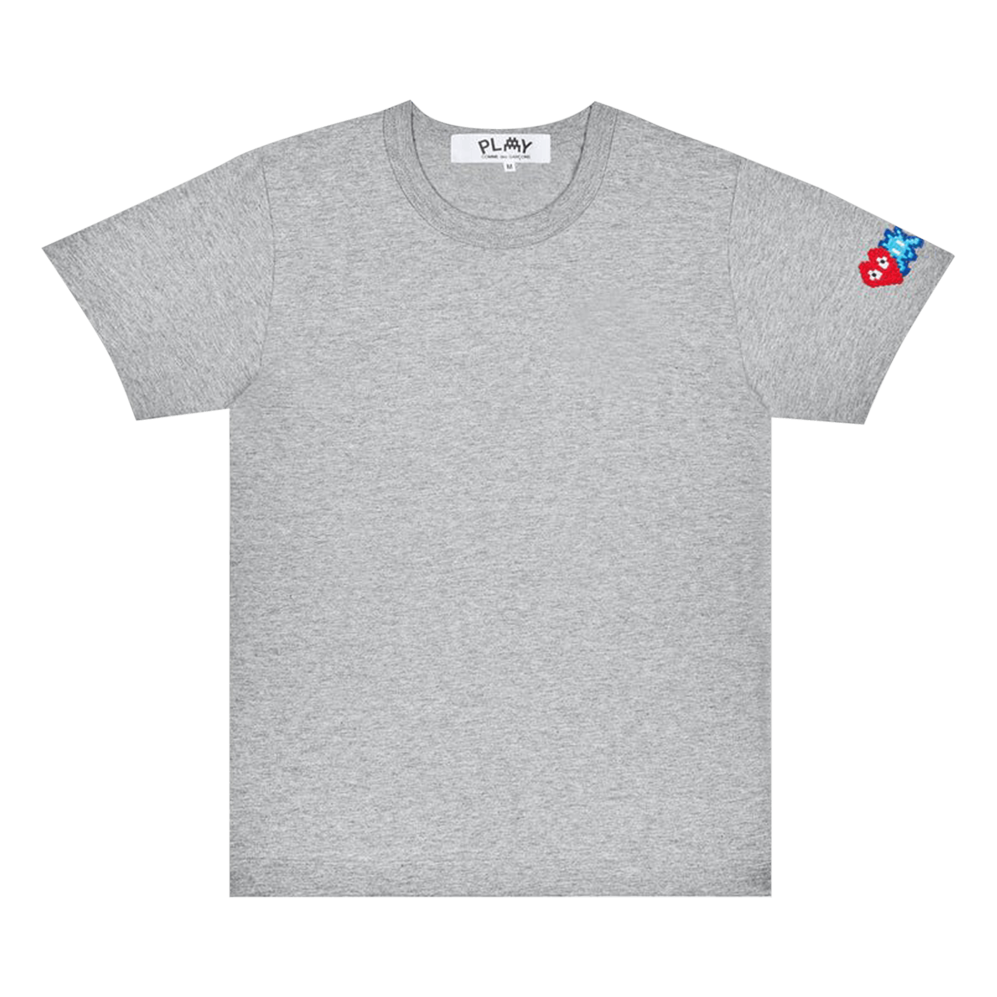 Comme des Garçons PLAY Double Heart T-Shirt 'Grey'