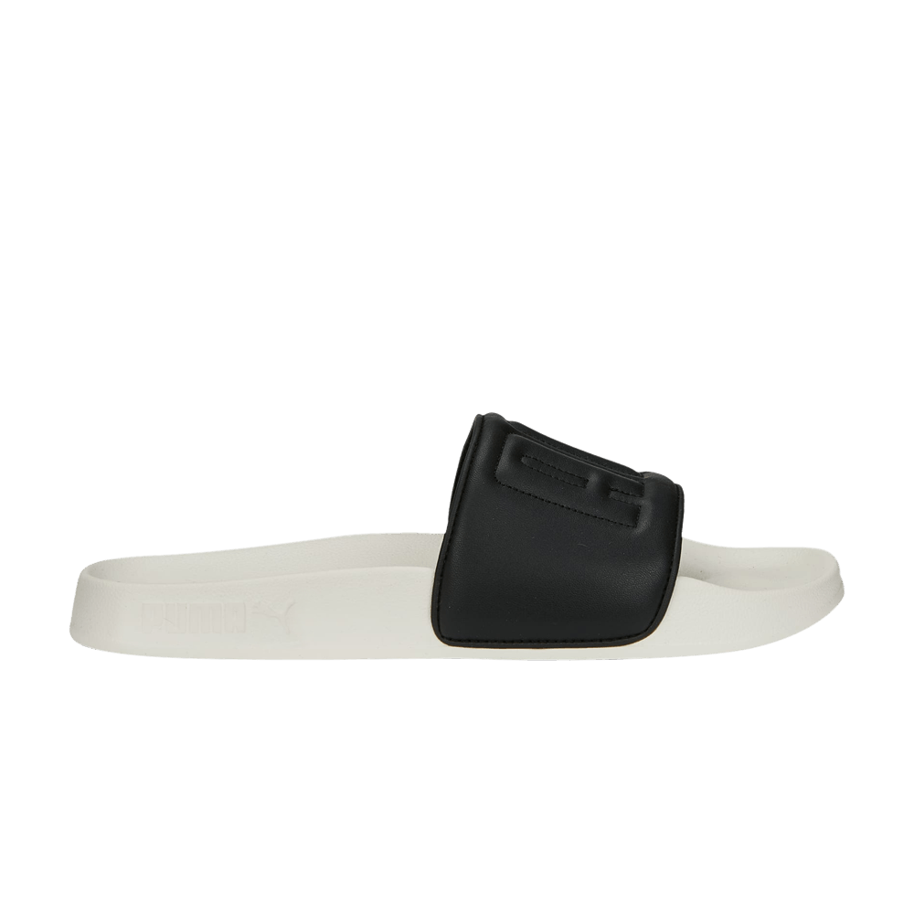 Pre-owned Puma Wmns Leadcat 2.0 Quilted Slide 'black Pristine'