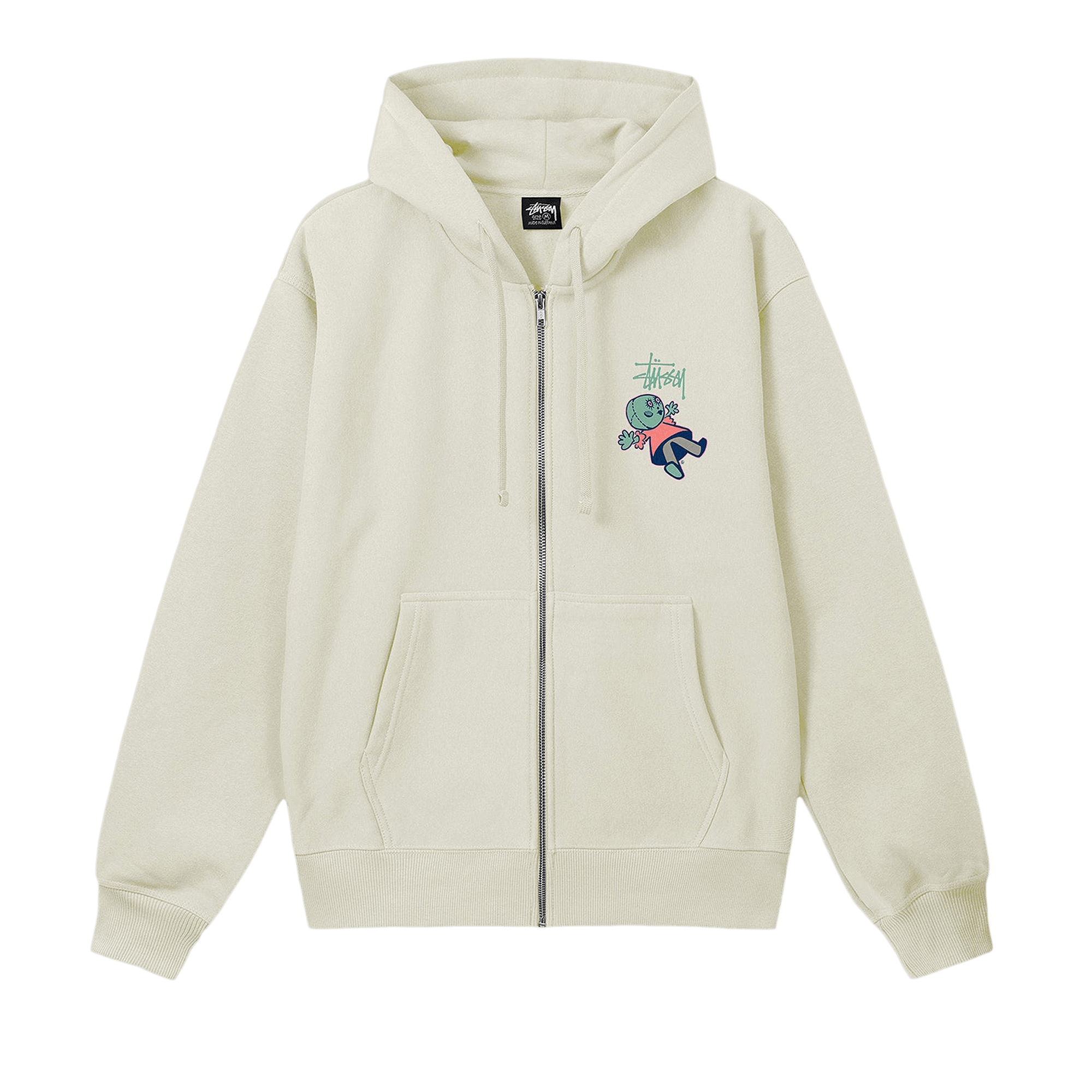 Stussy Dollie Zip Hoodie 'Stone'