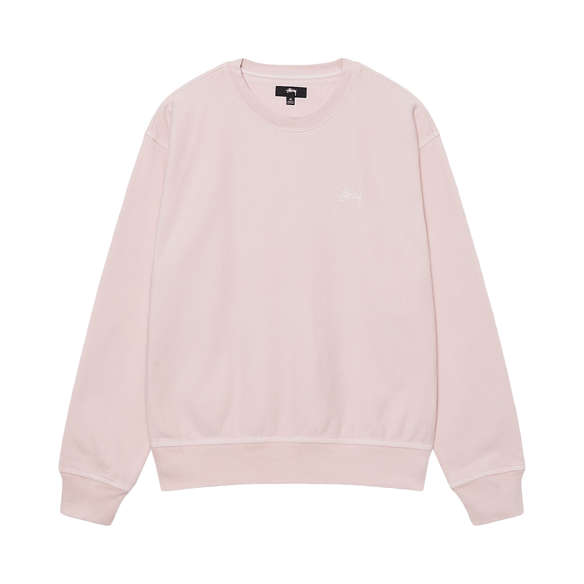 Stussy Overdyed Stock Logo Crew 'Light Pink'
