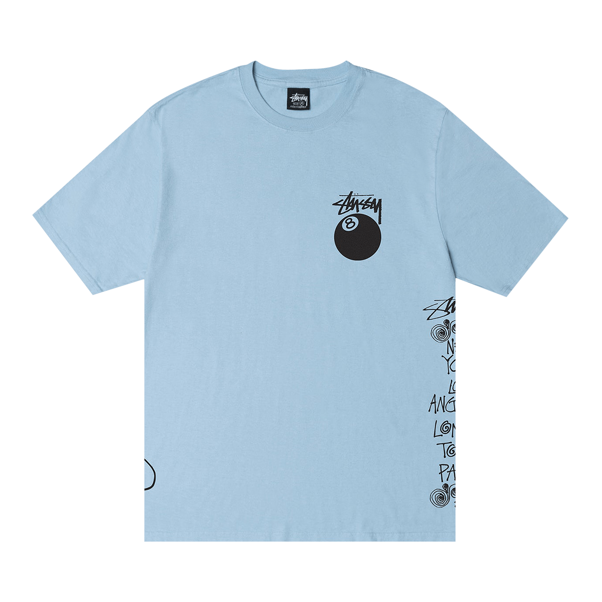 Stussy Test Strike Pigment Dyed Tee 'Sky Blue'