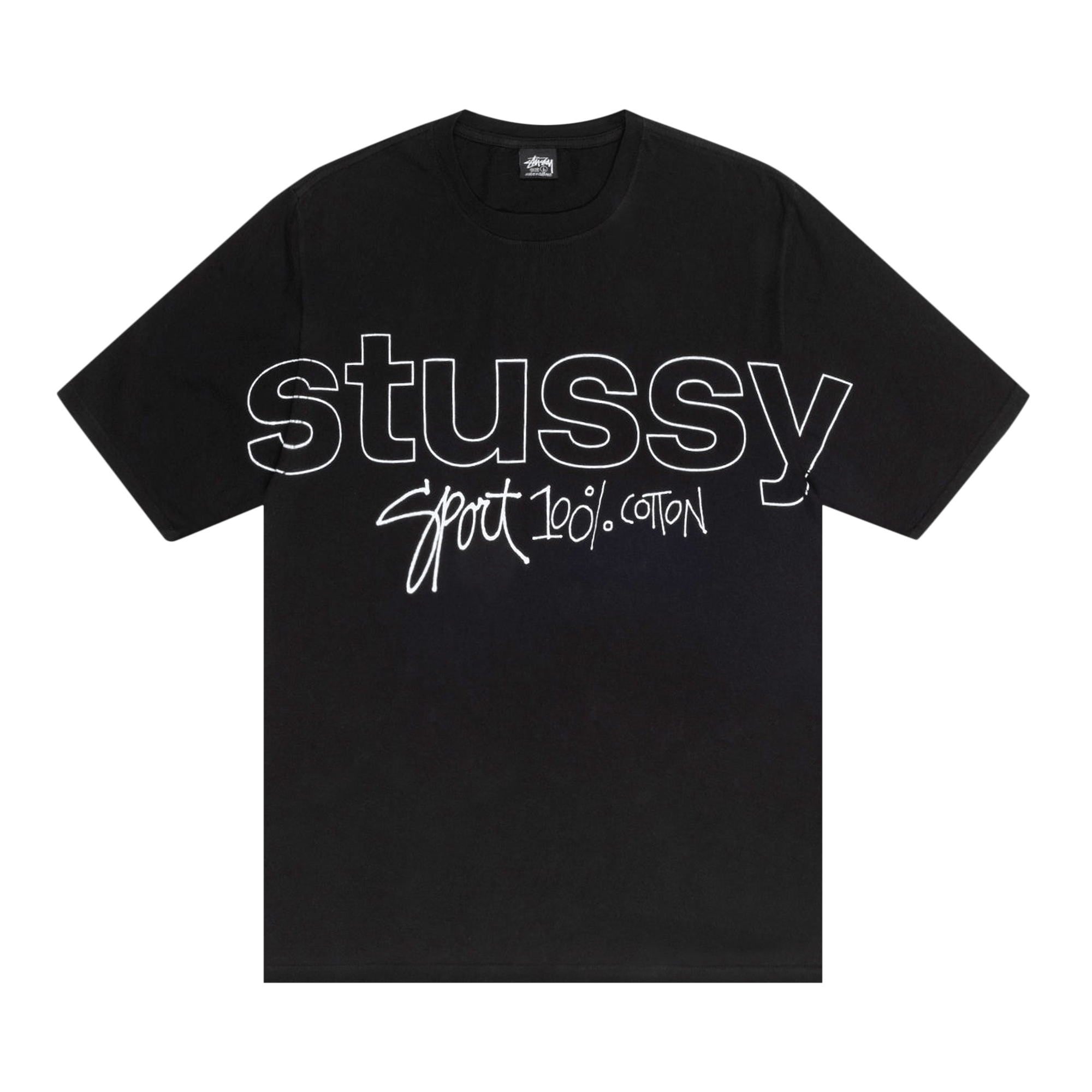 Stussy Sport 100% Pigment Dyed Tee 'Black'