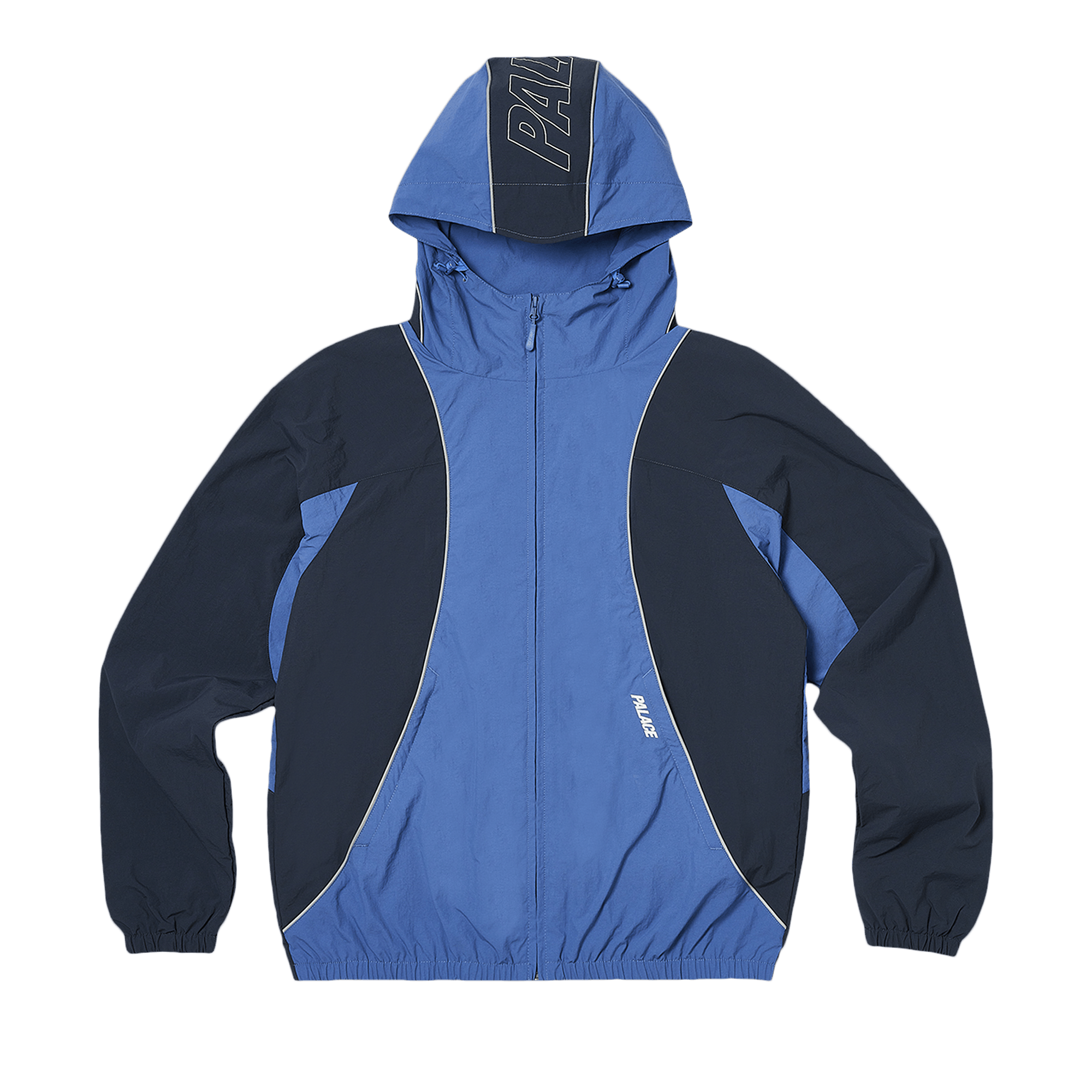 Palace Font Zip Shell Jacket 'Blue/Airforce'