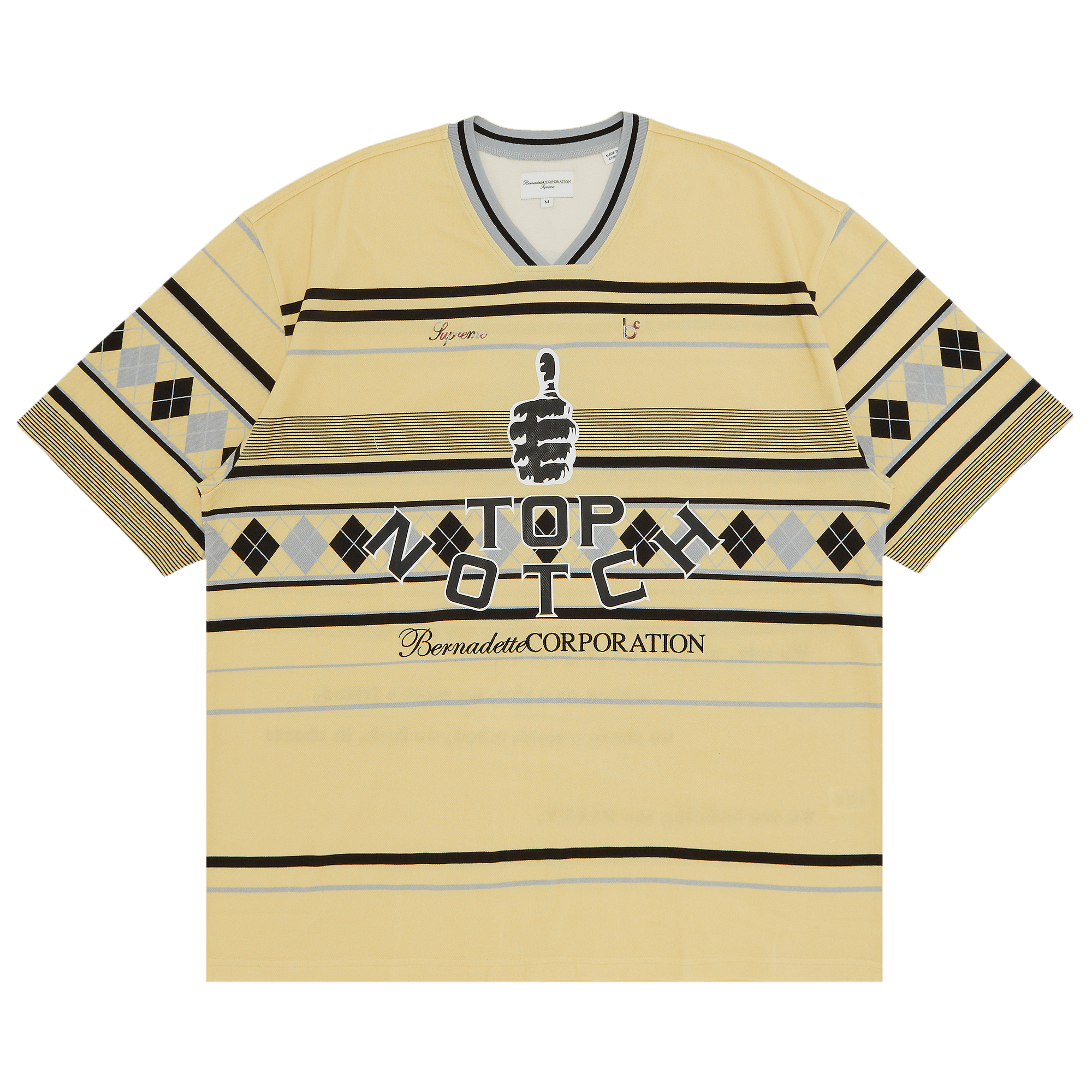 Supreme x Bernadette Corporation Pique Soccer Top 'Pale Yellow'