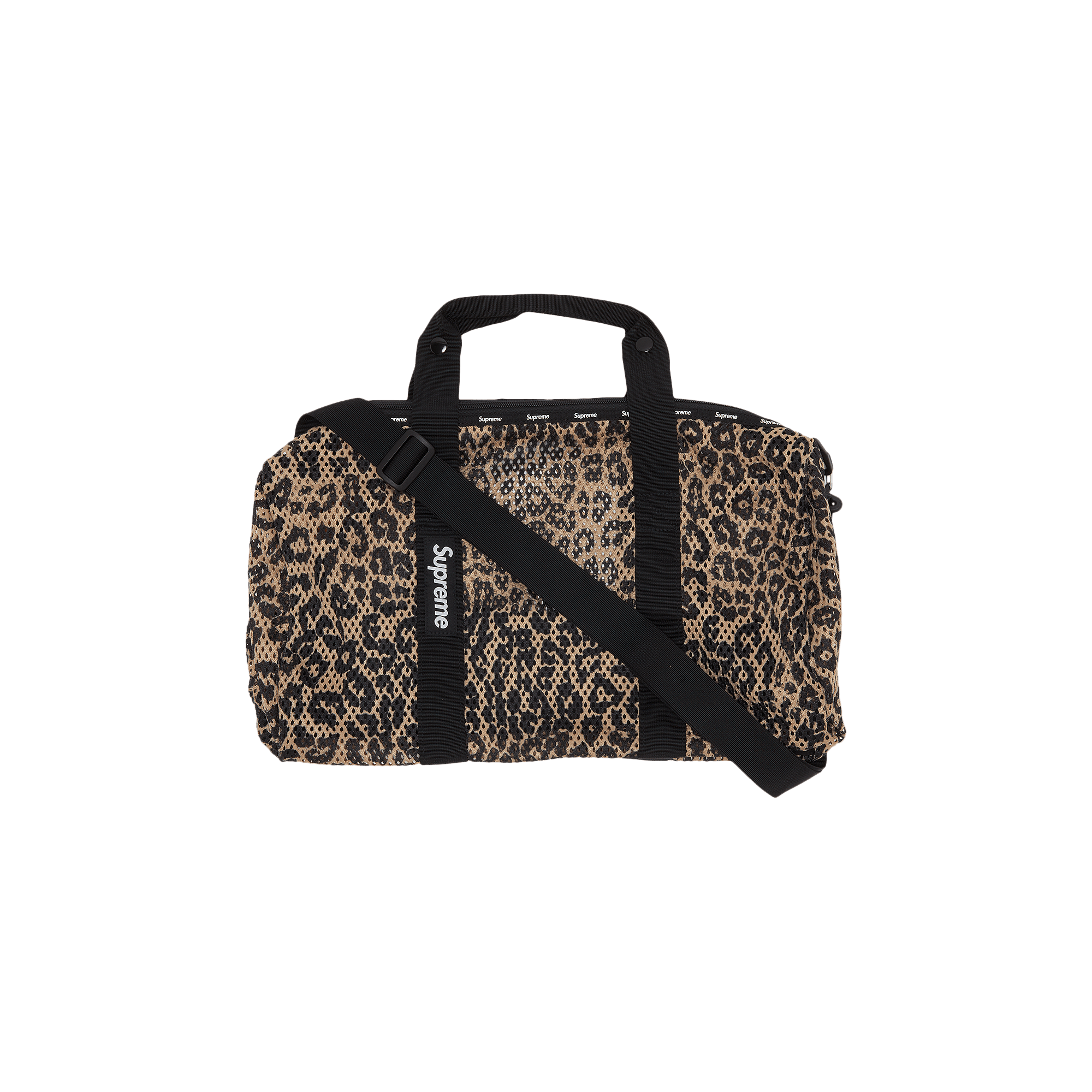 Supreme Mesh Duffle Bag 'Leopard'