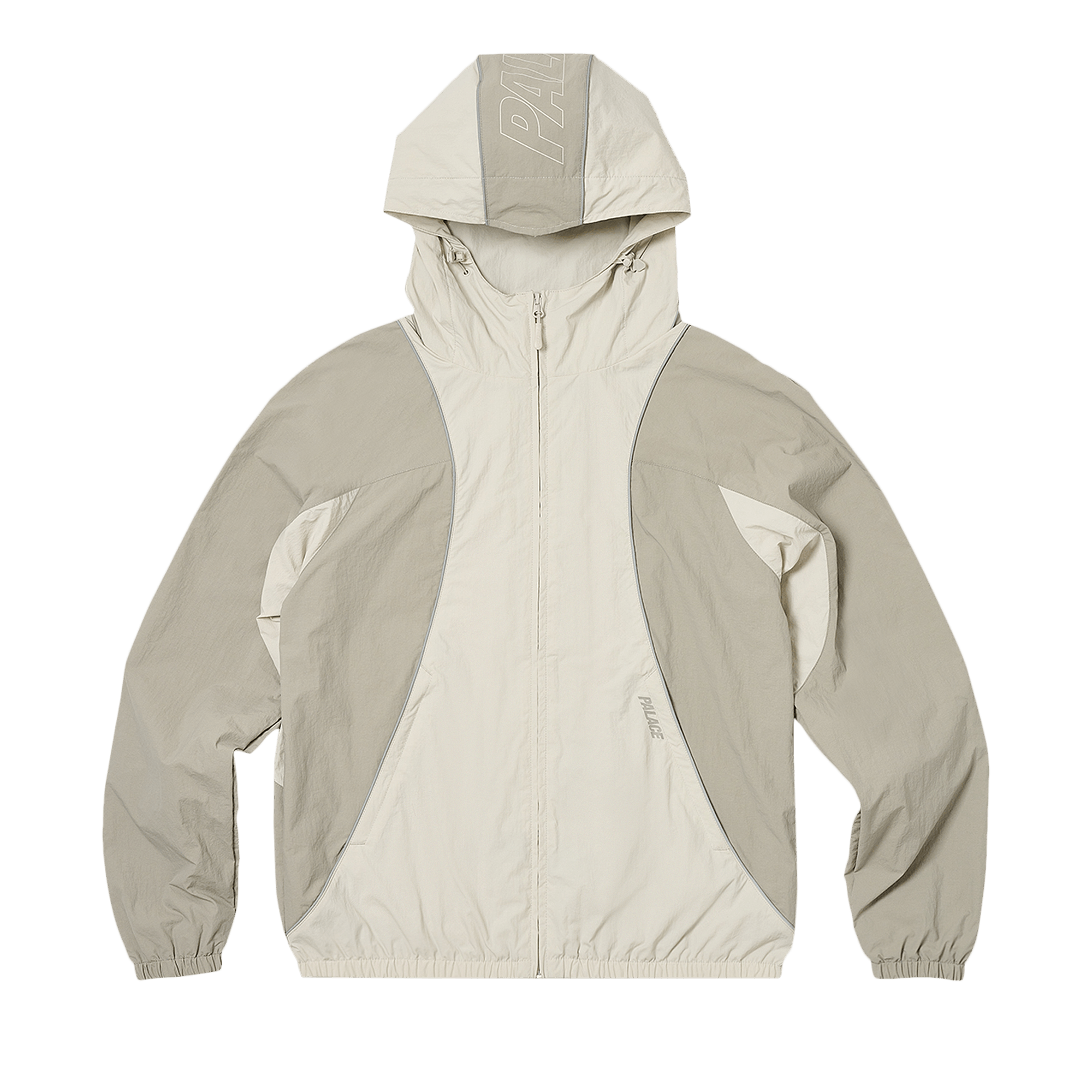 Palace Font Zip Shell Jacket 'Stone/Grey'