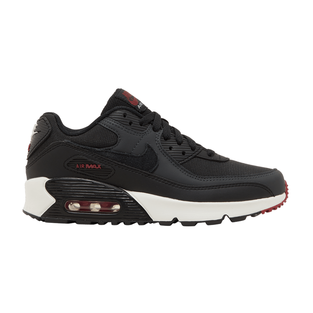 Nike Air Max 90 Leather GS 'Anthracite Team Red'