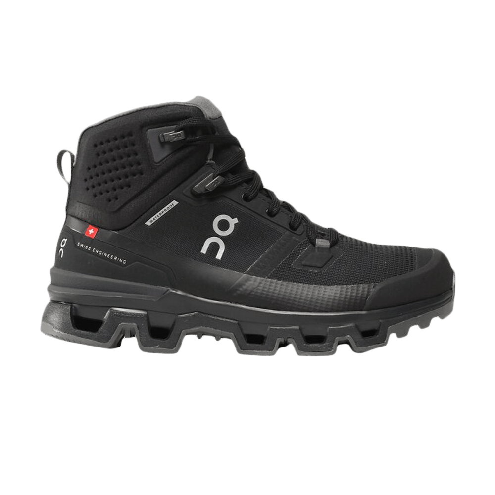 Pre-owned On Wmns Cloudrock 2 Waterproof 'black Eclipse'
