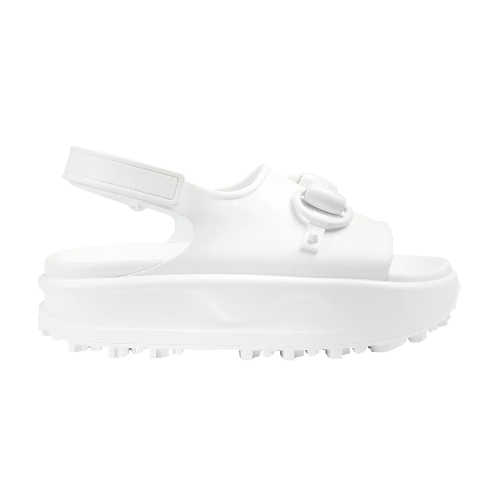 Gucci Wmns Horsebit Flatform Sandal 'White'