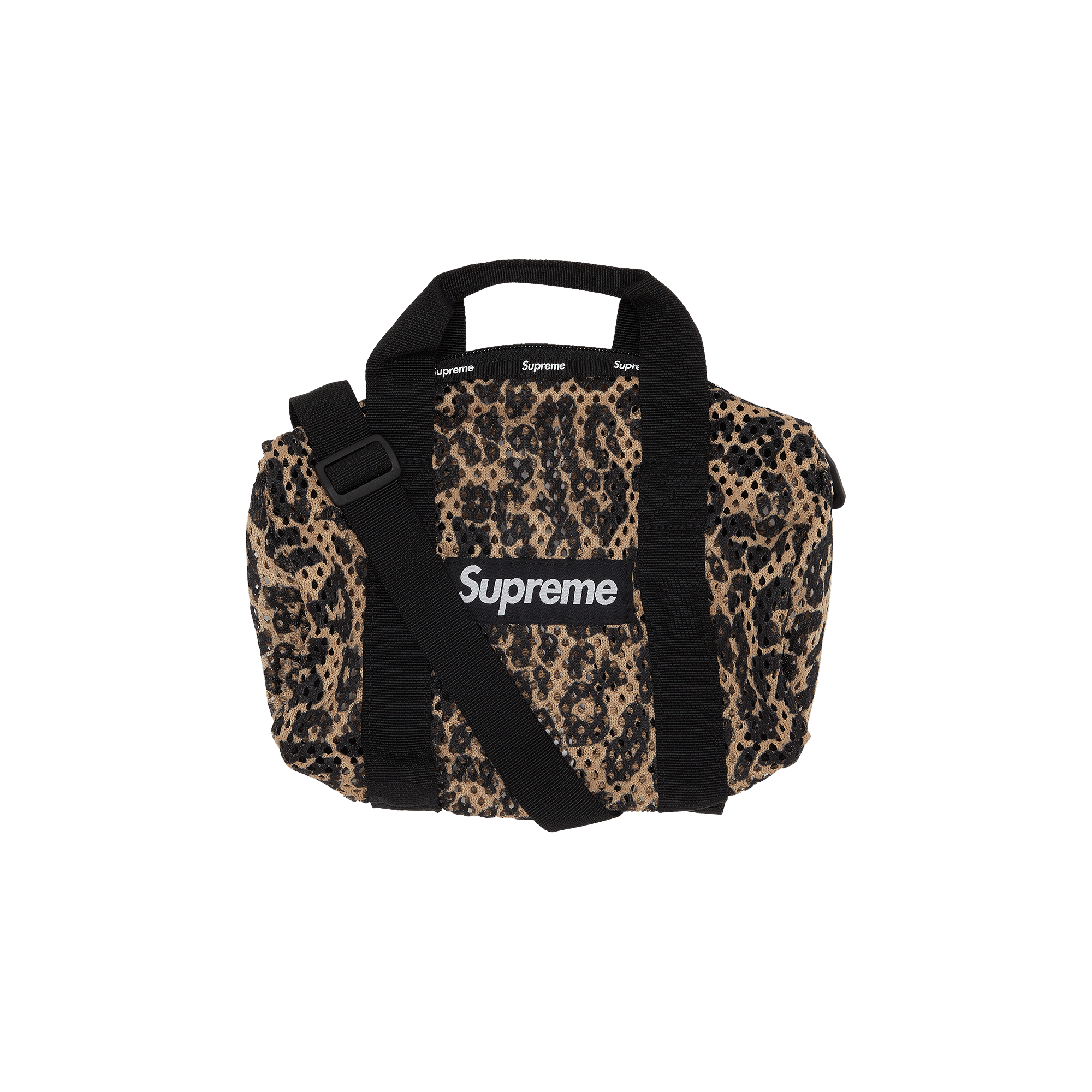 Supreme Mesh Mini Duffle Bag 'Leopard'