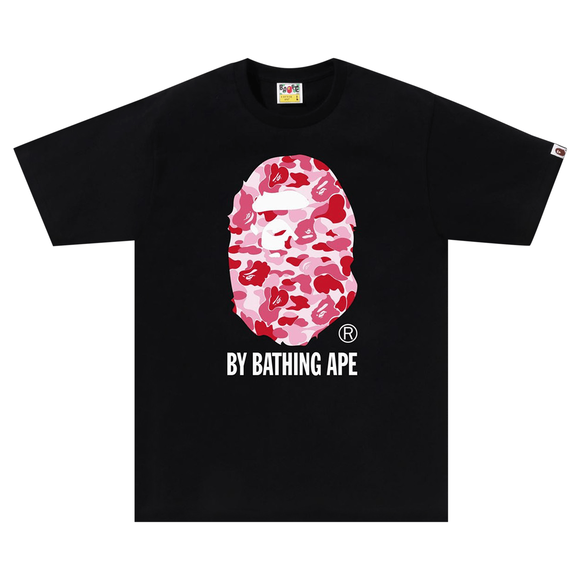 BAPE ABC Camo By Bathing Ape Tee 'Black/Pink'