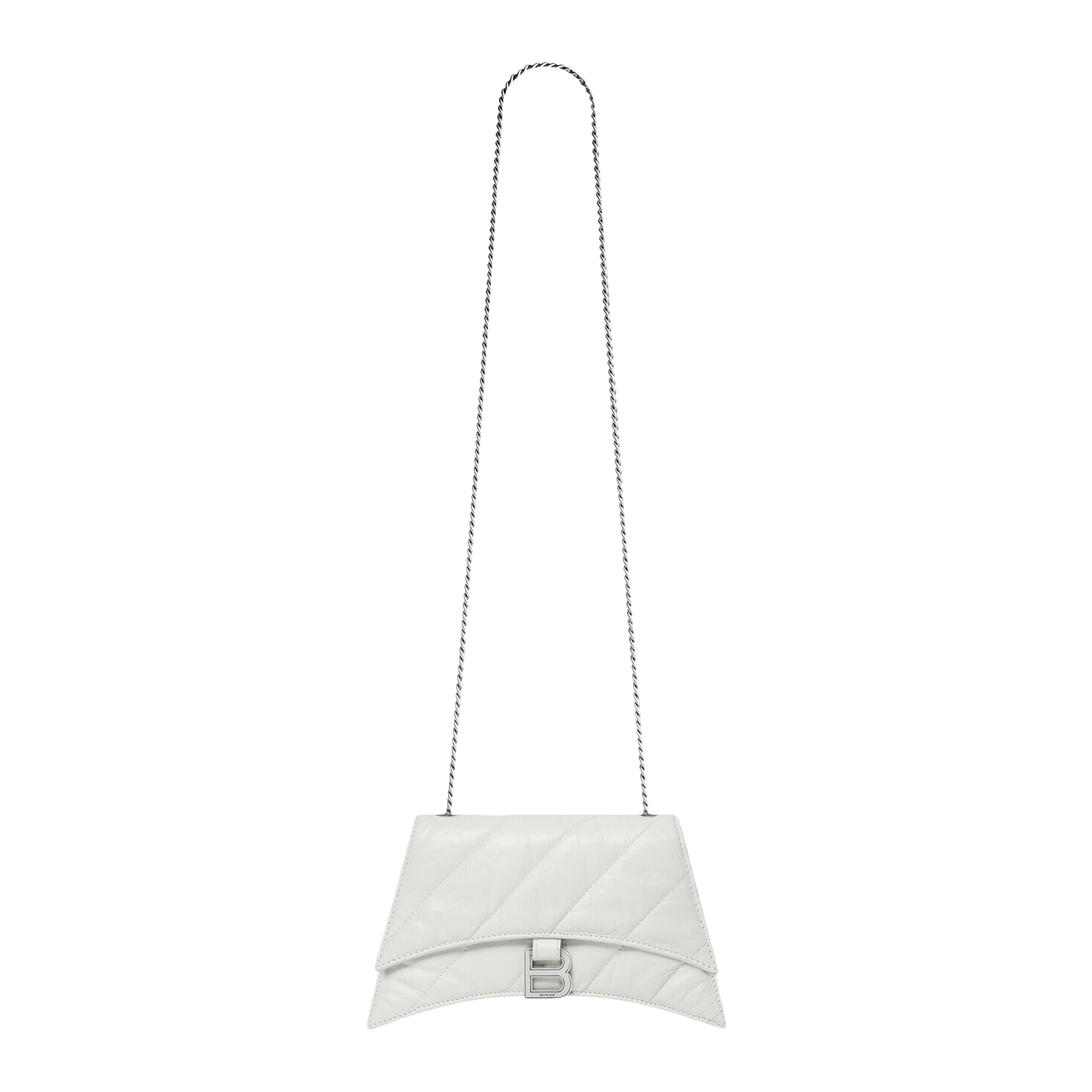 Balenciaga Crush Chain Quilted Bag 'Optic White'