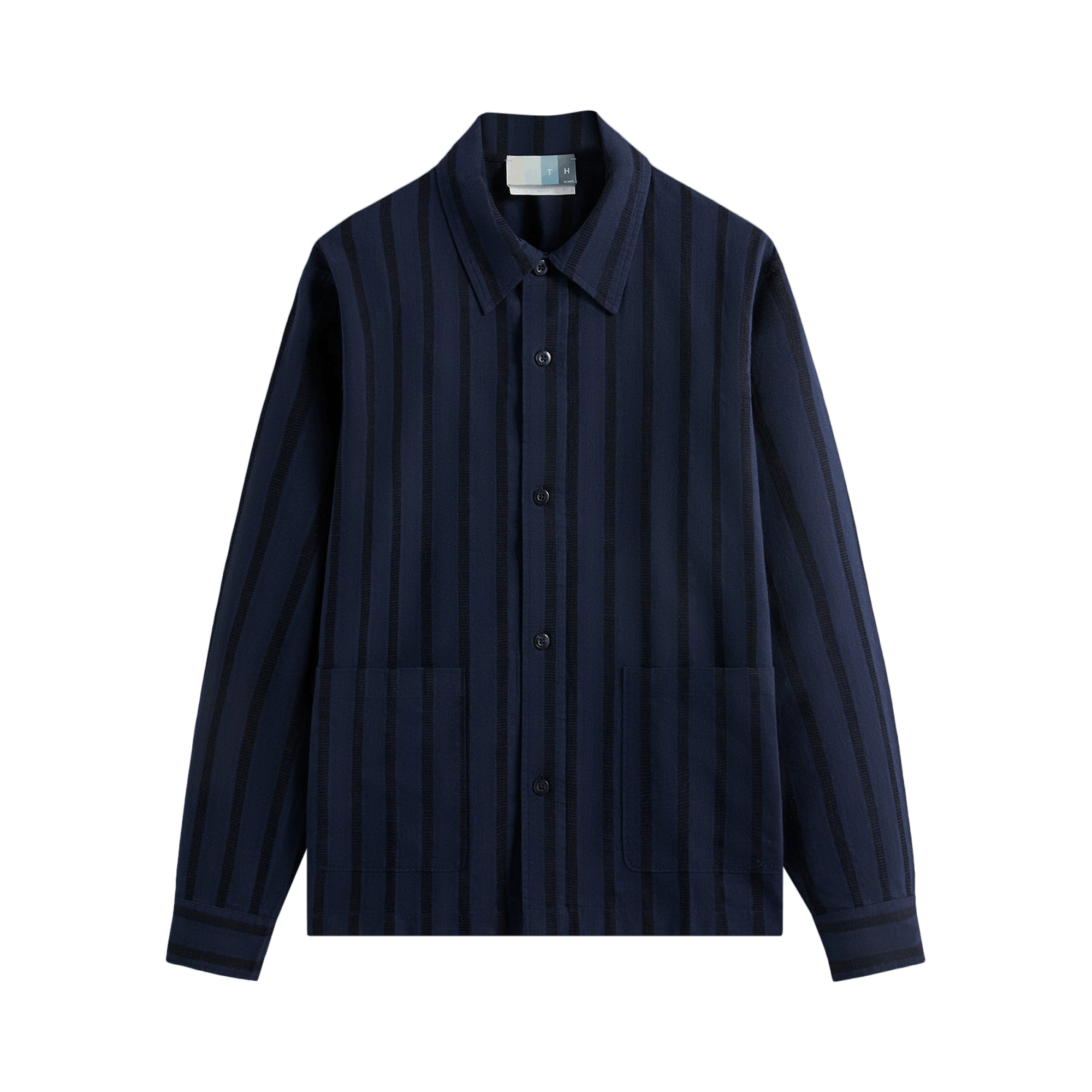 Kith Long-Sleeve Poplin Boxy Collared Overshirt 'Nocturnal'