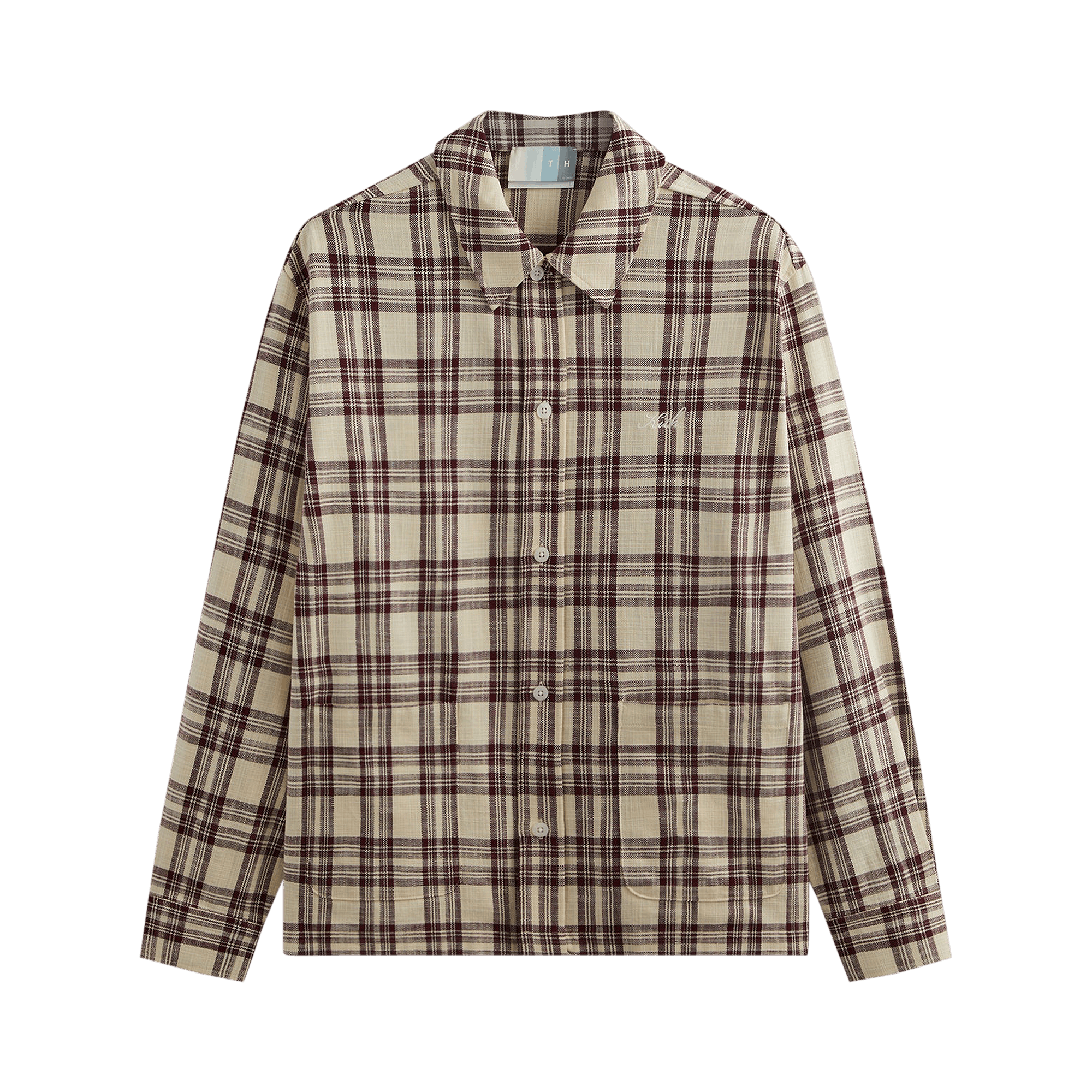 Kith Long-Sleeve Boxy Collared Overshirt 'Magma'