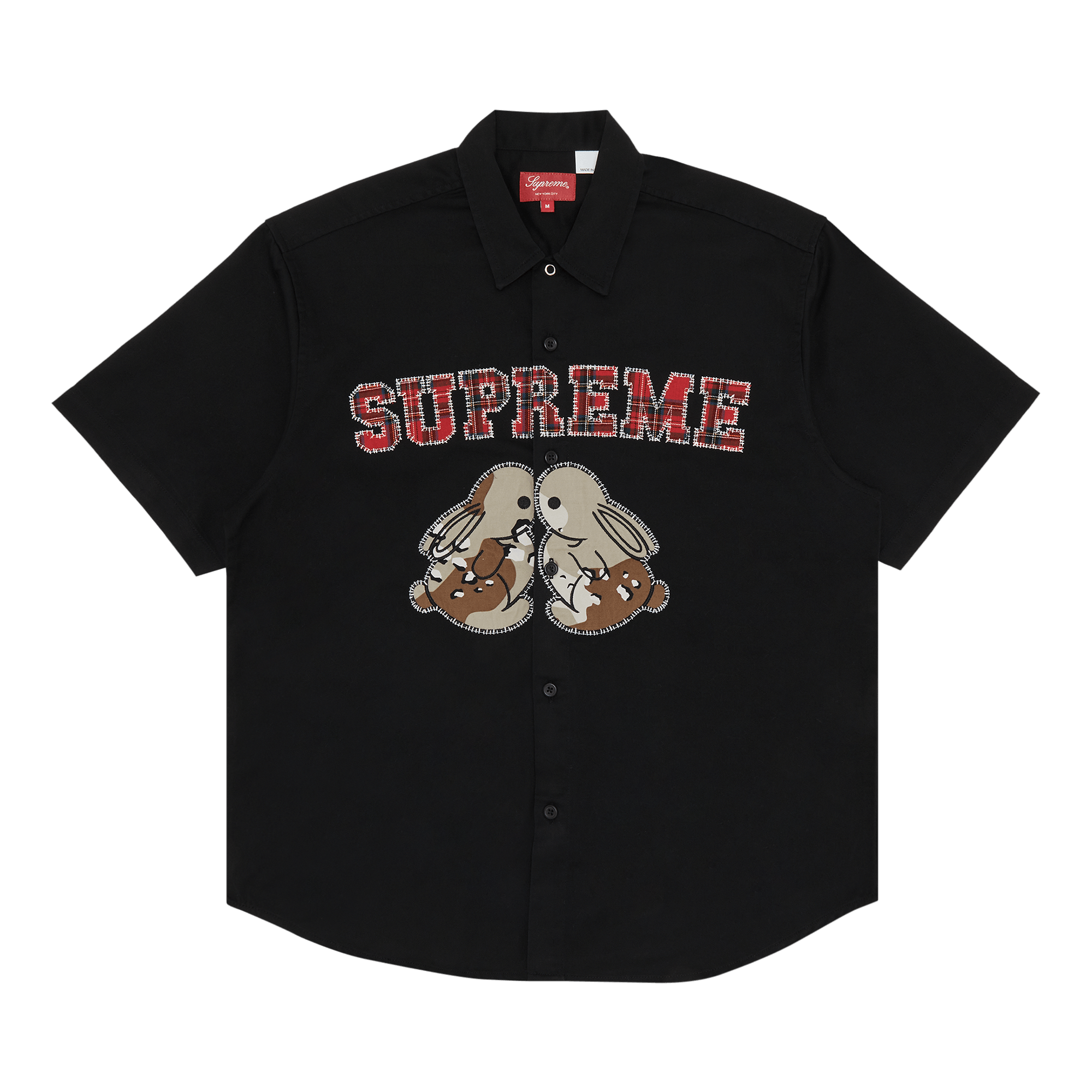 Supreme Bunnies Short-Sleeve Work Shirt 'Black'