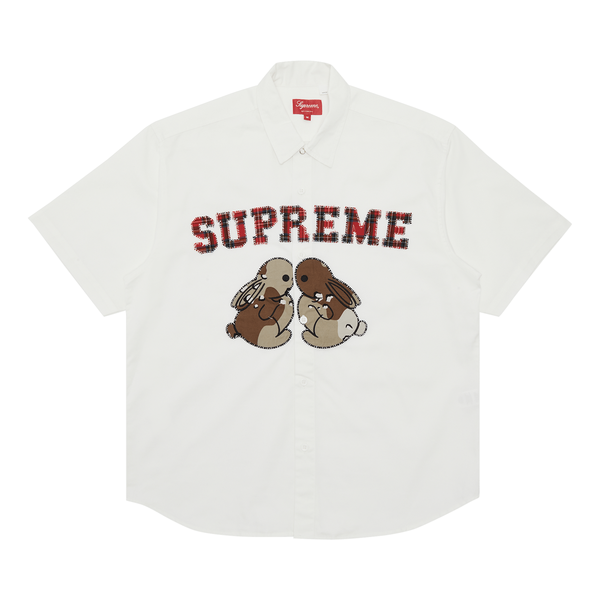 Supreme Bunnies Short-Sleeve Work Shirt 'White'