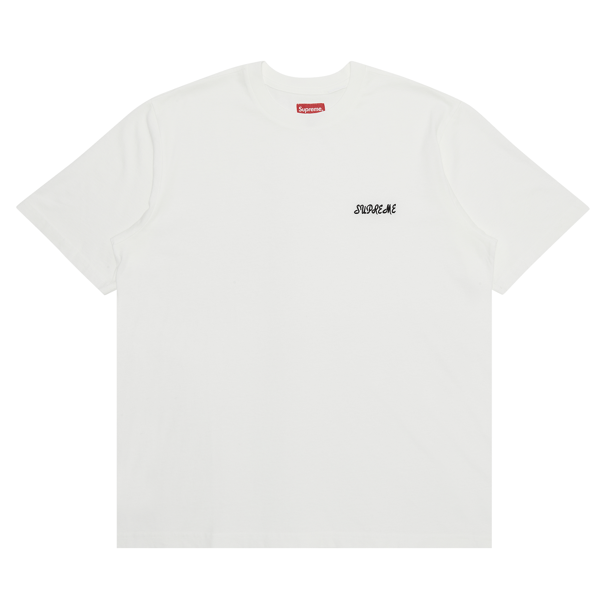 Supreme Washed Script Short-Sleeve Top 'White'