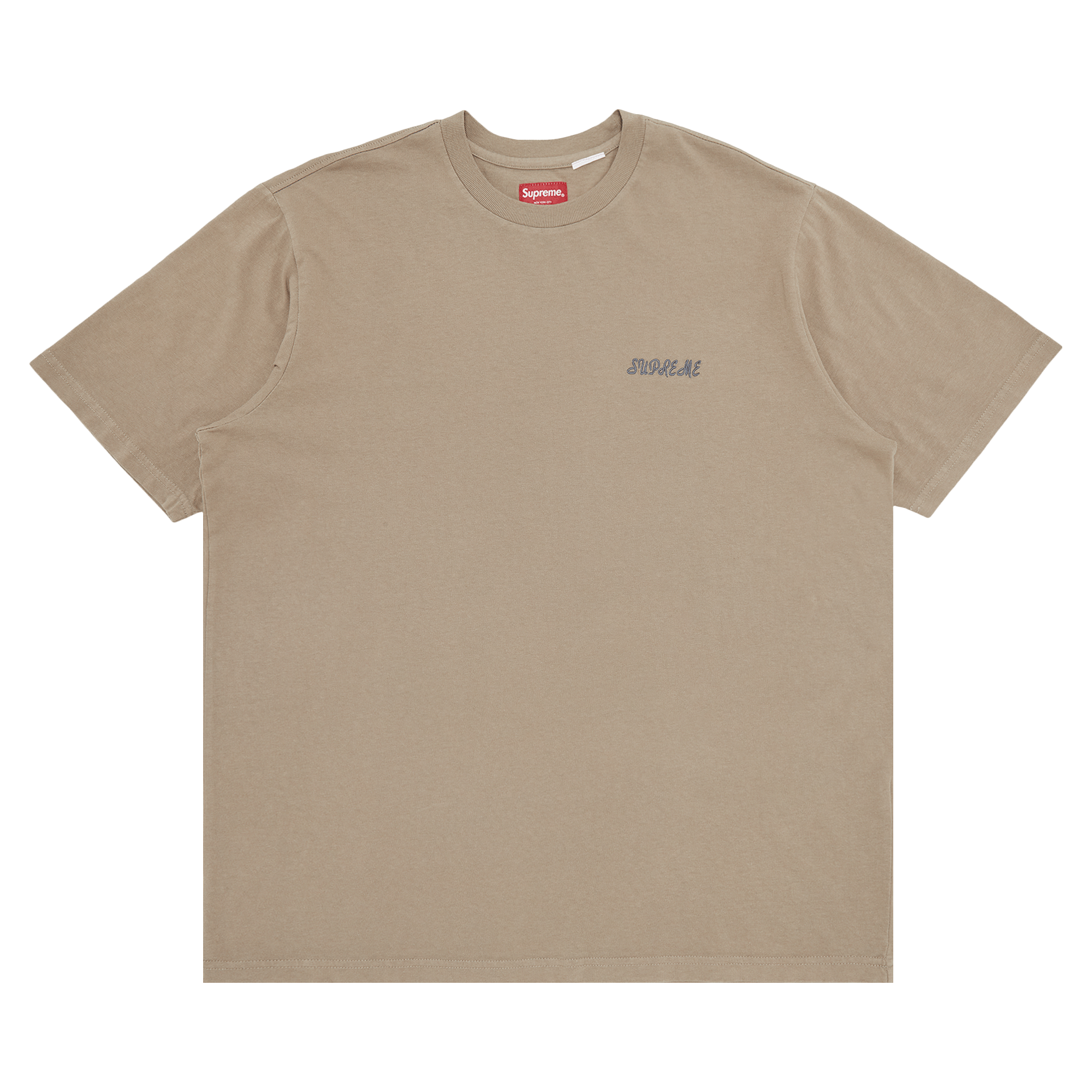 Supreme Washed Script Short-Sleeve Top 'Tan'