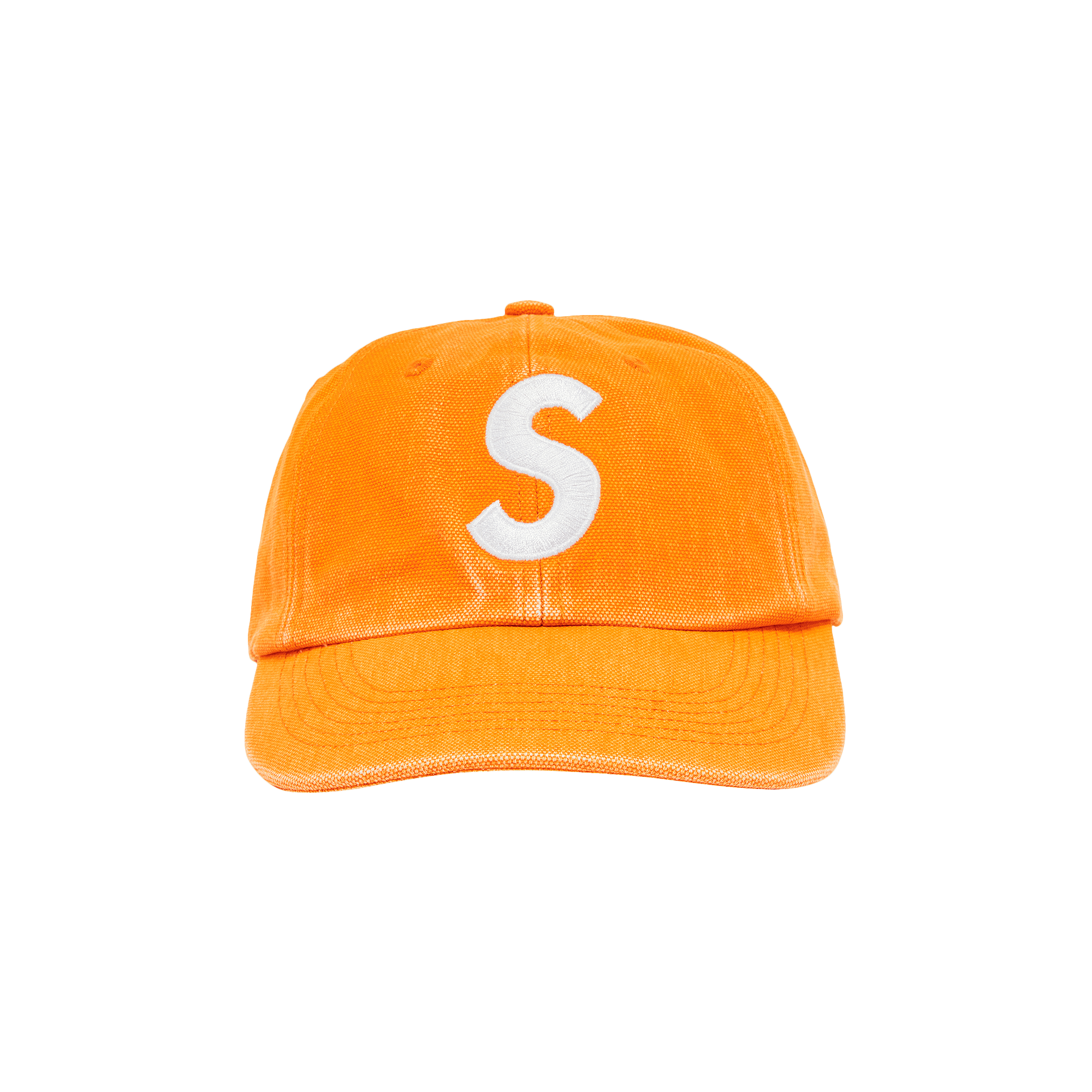 Supreme Pigment Canvas S Logo 6-Panel 'Orange'