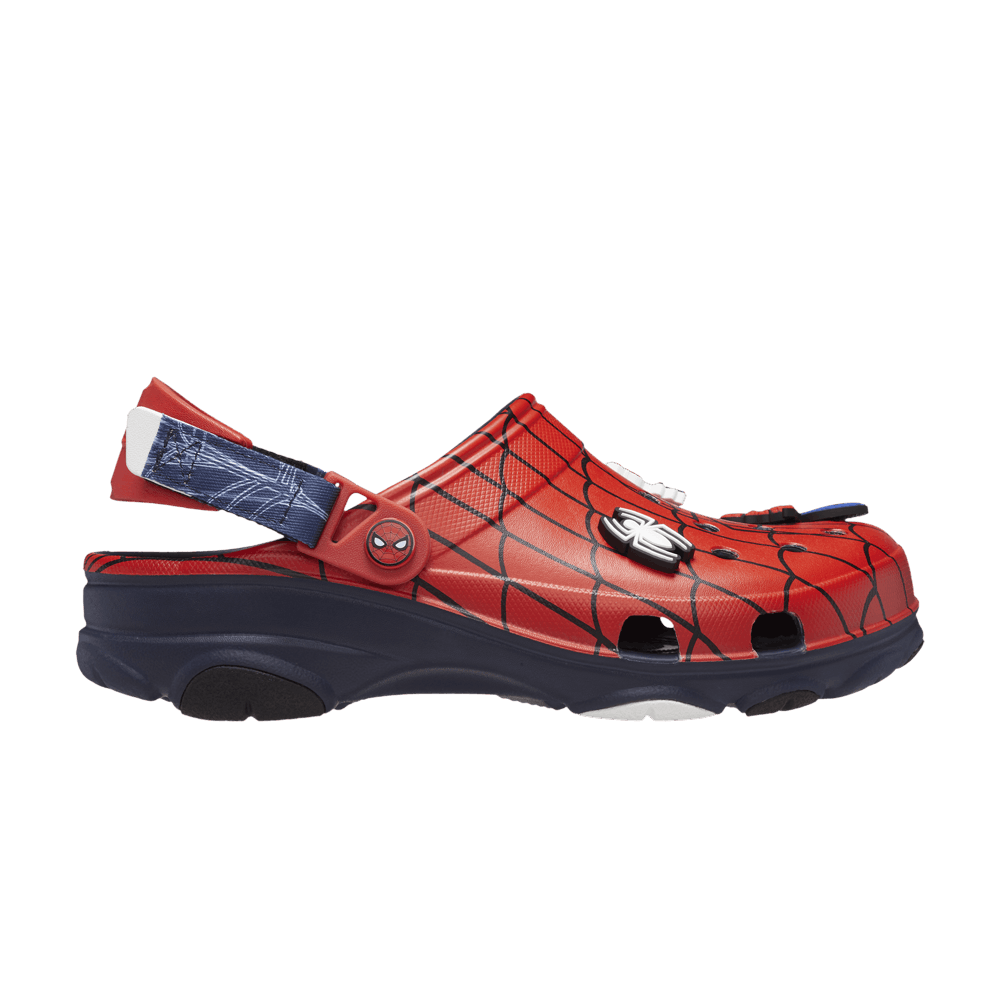 Pre-owned Crocs Marvel X All-terrain Clog 'spider-man' In Red