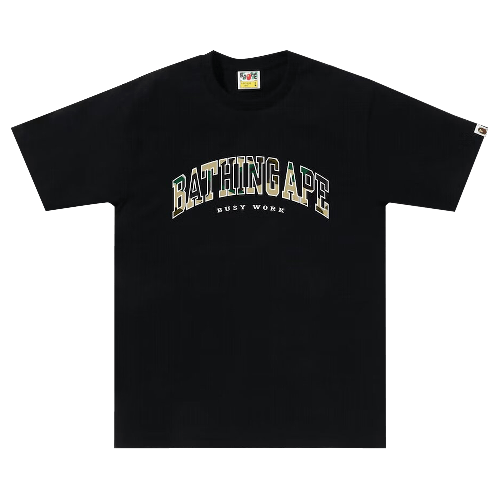BAPE 1st Camo Logo Tee 'Black/Yellow'