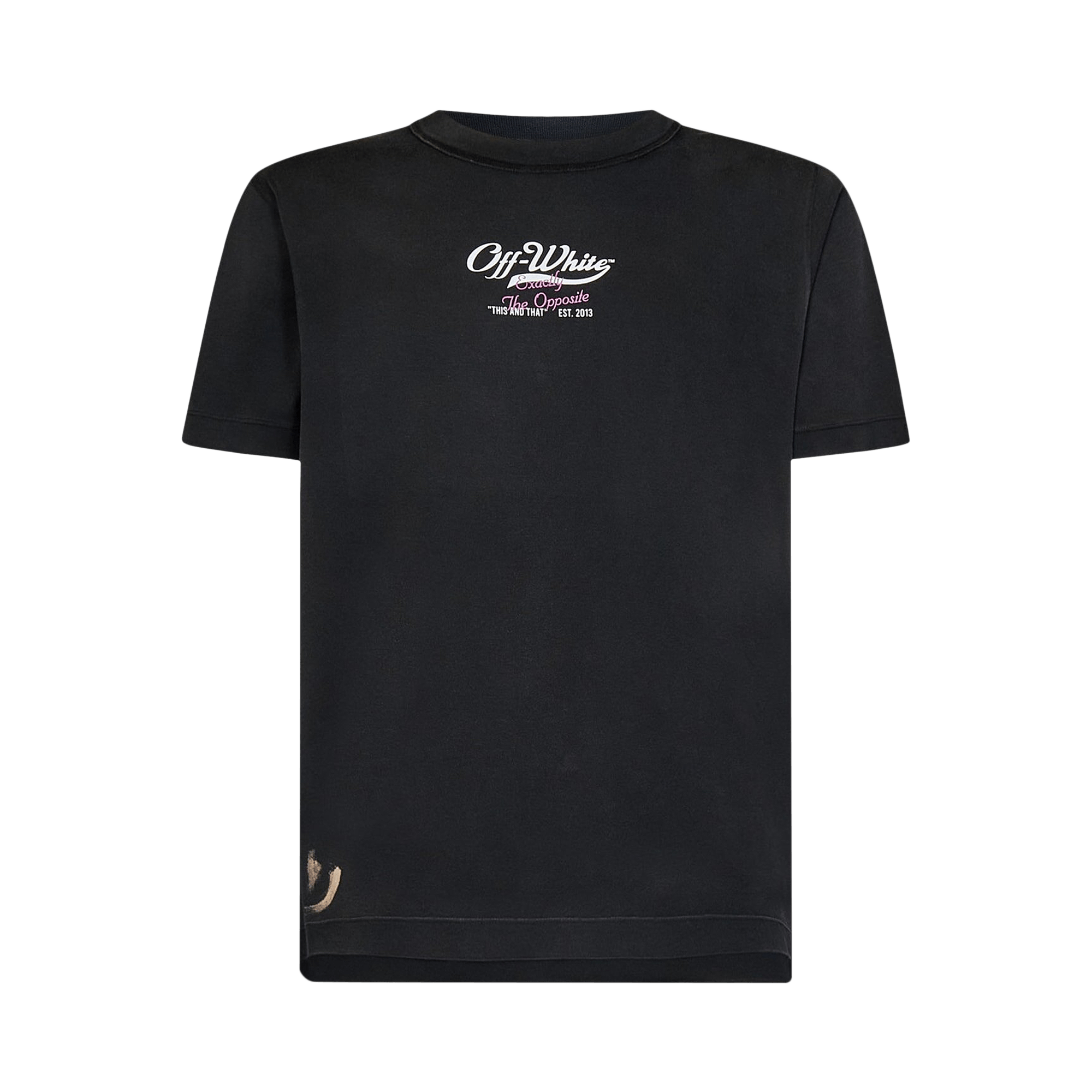 Off-White Wave Off Raw Slim Short-Sleeve Tee 'Black/White'