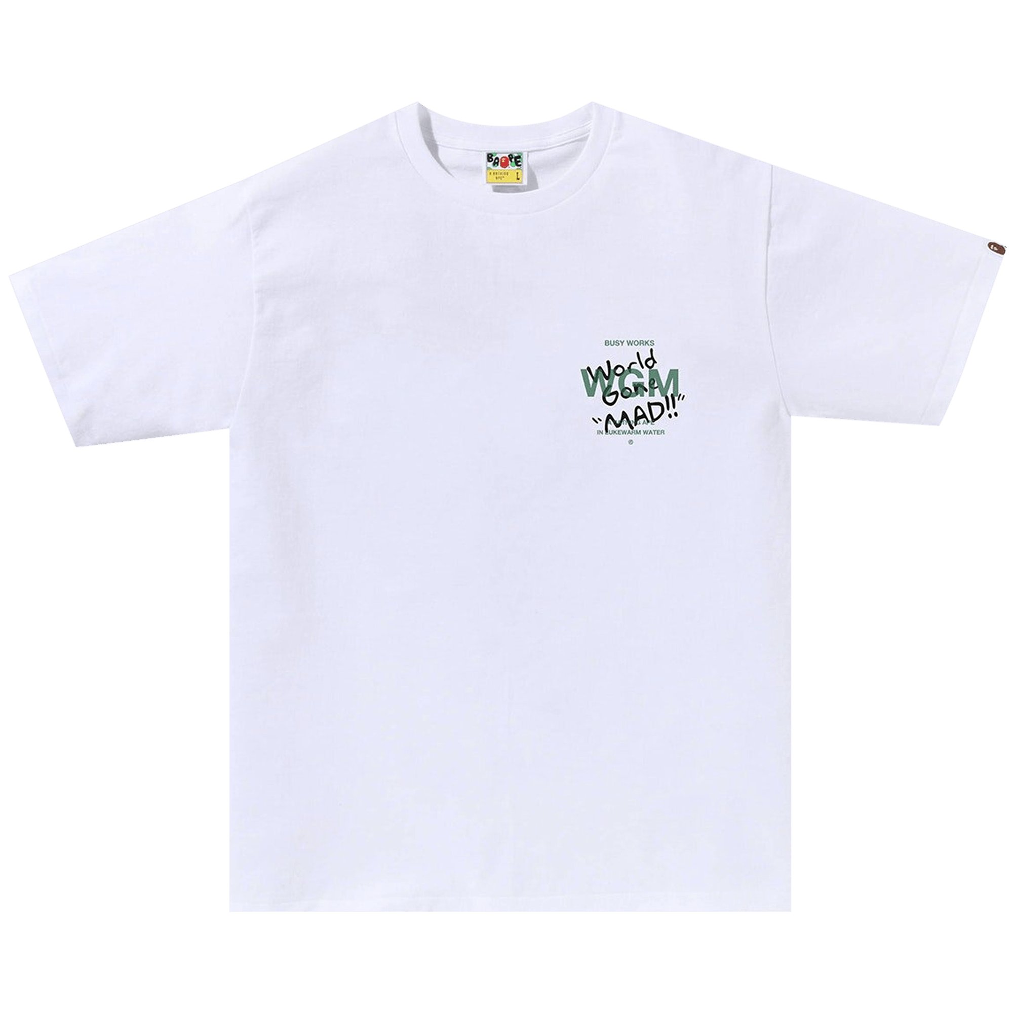 BAPE Woodland Camo WGM Ape Head Tee 'White'