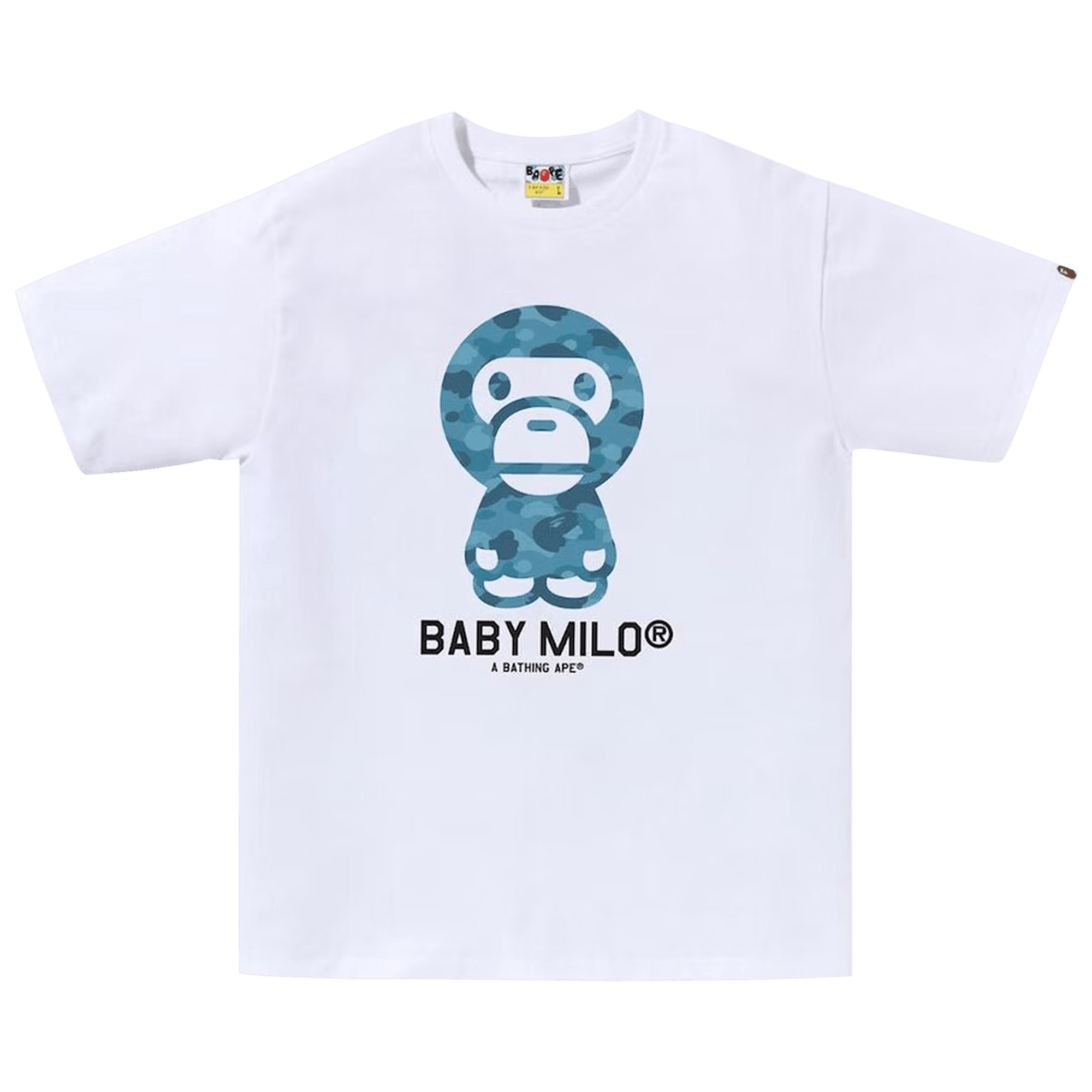 BAPE Honeycomb Camo Baby Milo Tee 'White/Blue'