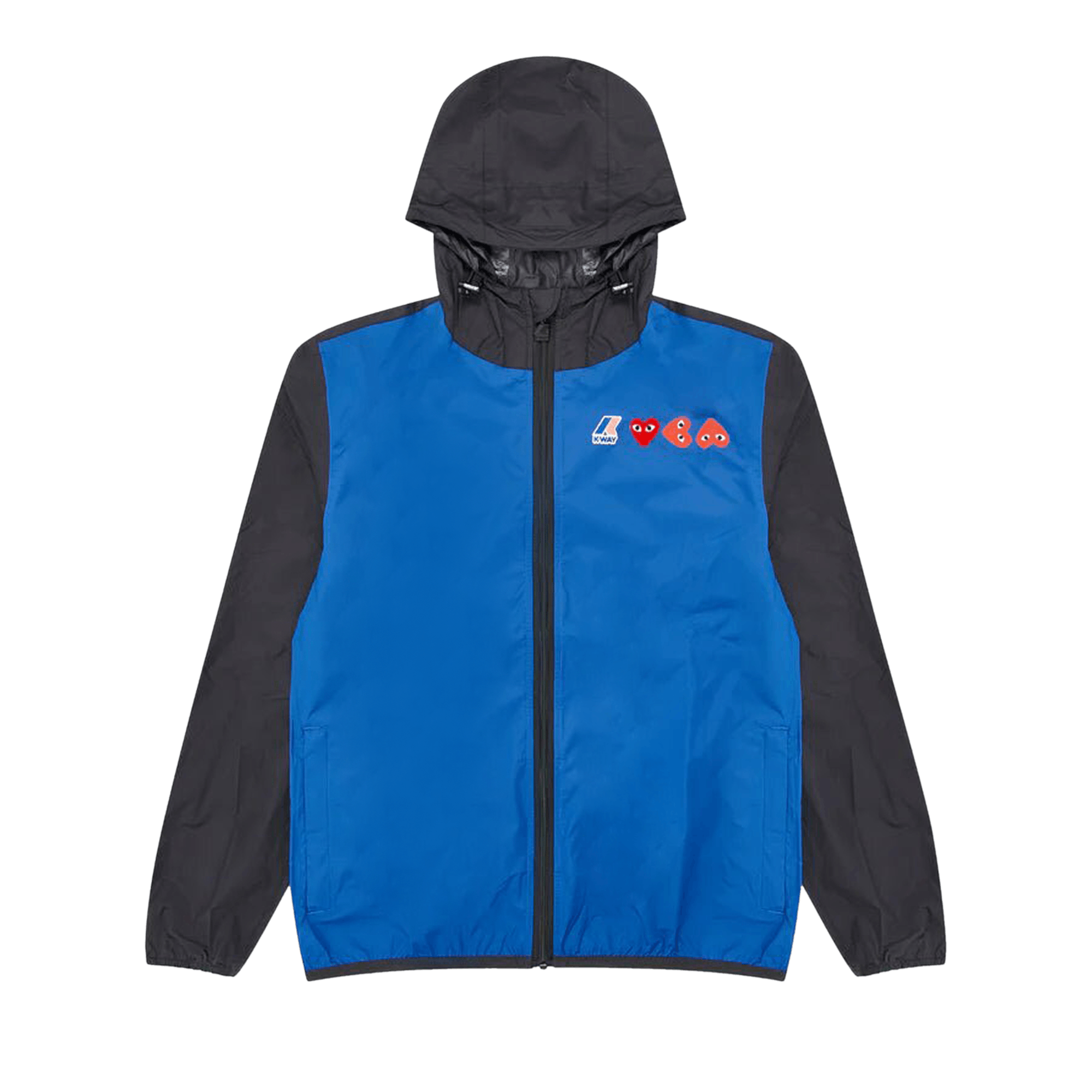 Comme des Garçons PLAY x K-Way Full Zip Hoodie 'Blue/Black'